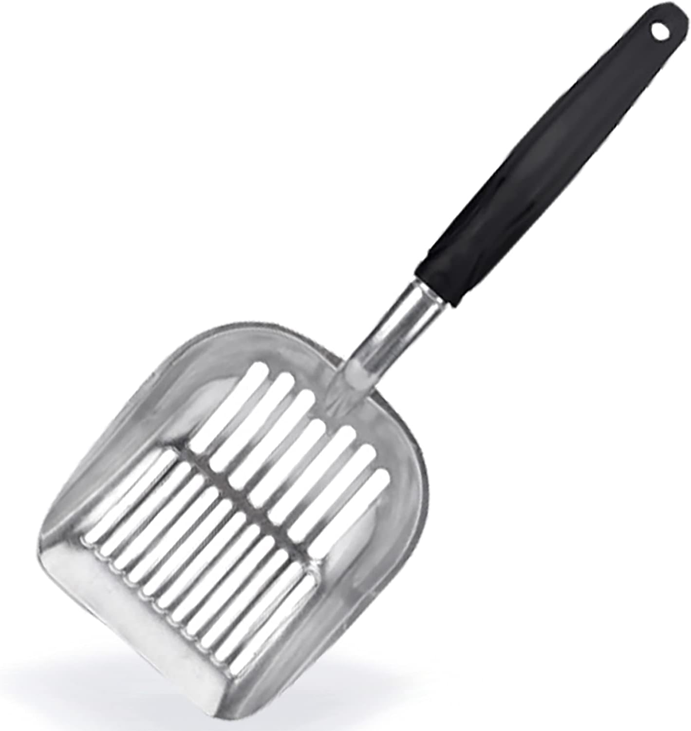 Moonshuttle Non-Stick Metal Cat Litter Scoop, Durable, Works with All Type of Cat Litter, Ergonomically Designed Handle