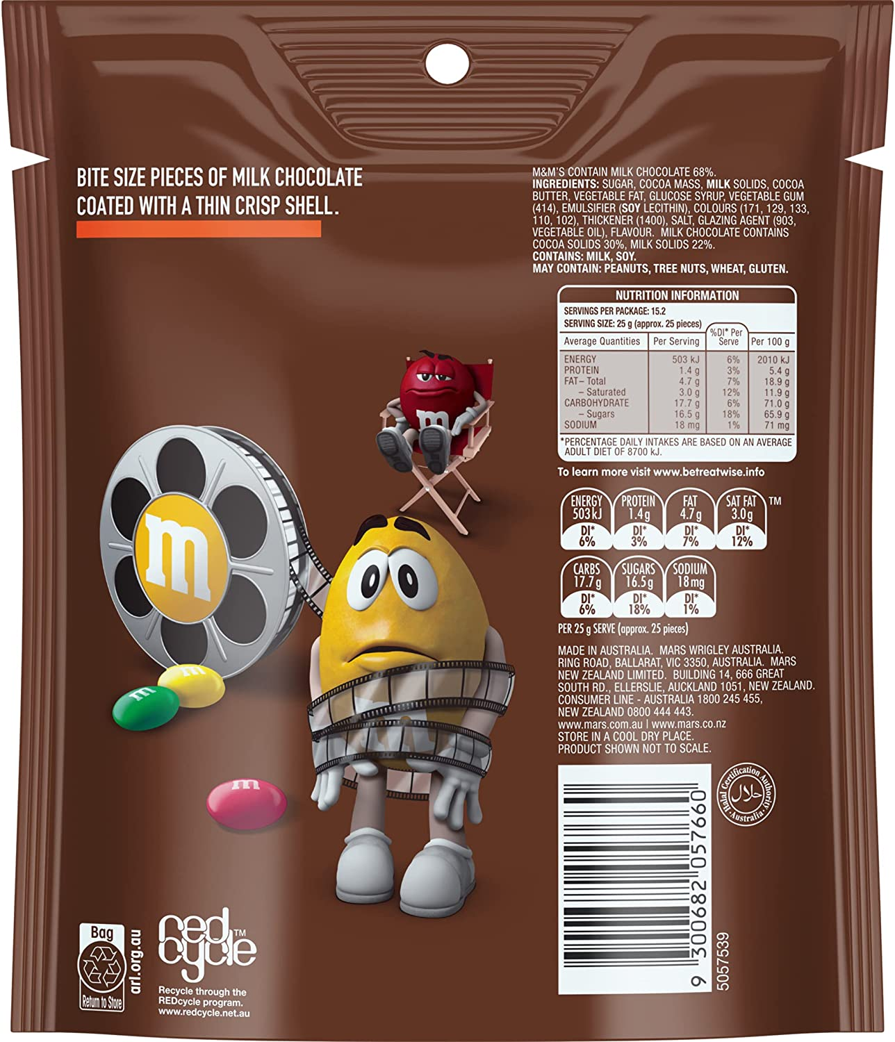 M&M'S Milk Chocolate Snack & Share Bag 380G (Pack of 2) image number 6