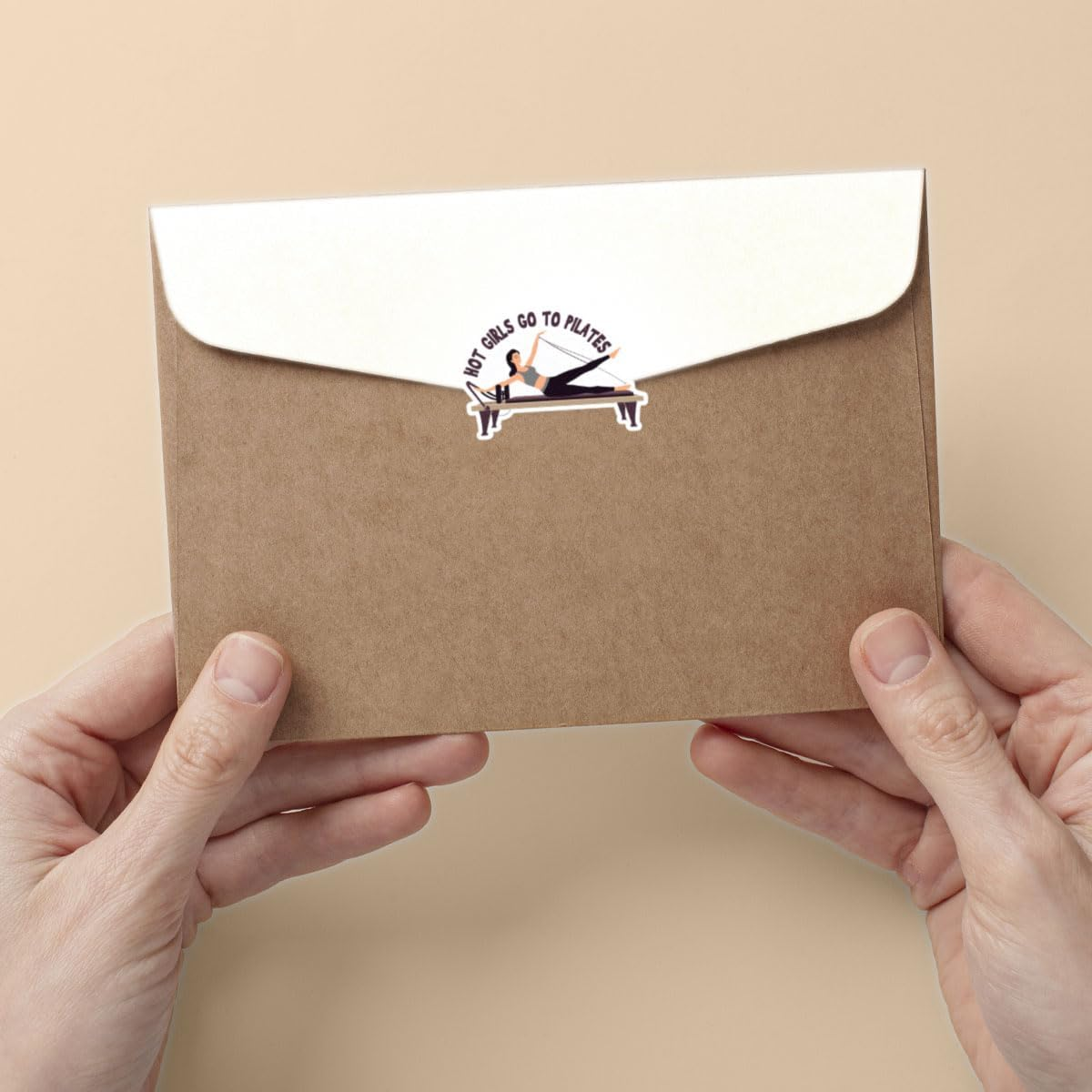 3 Pcs Hot Girls Go to Pilates Sticker, Fitness Lovers Decal Waterproof Vinyl Decal, Gym Fitness Sports Sticker for Water Bottle Tumbler Phone Case Laptop 3 Inches image number 1