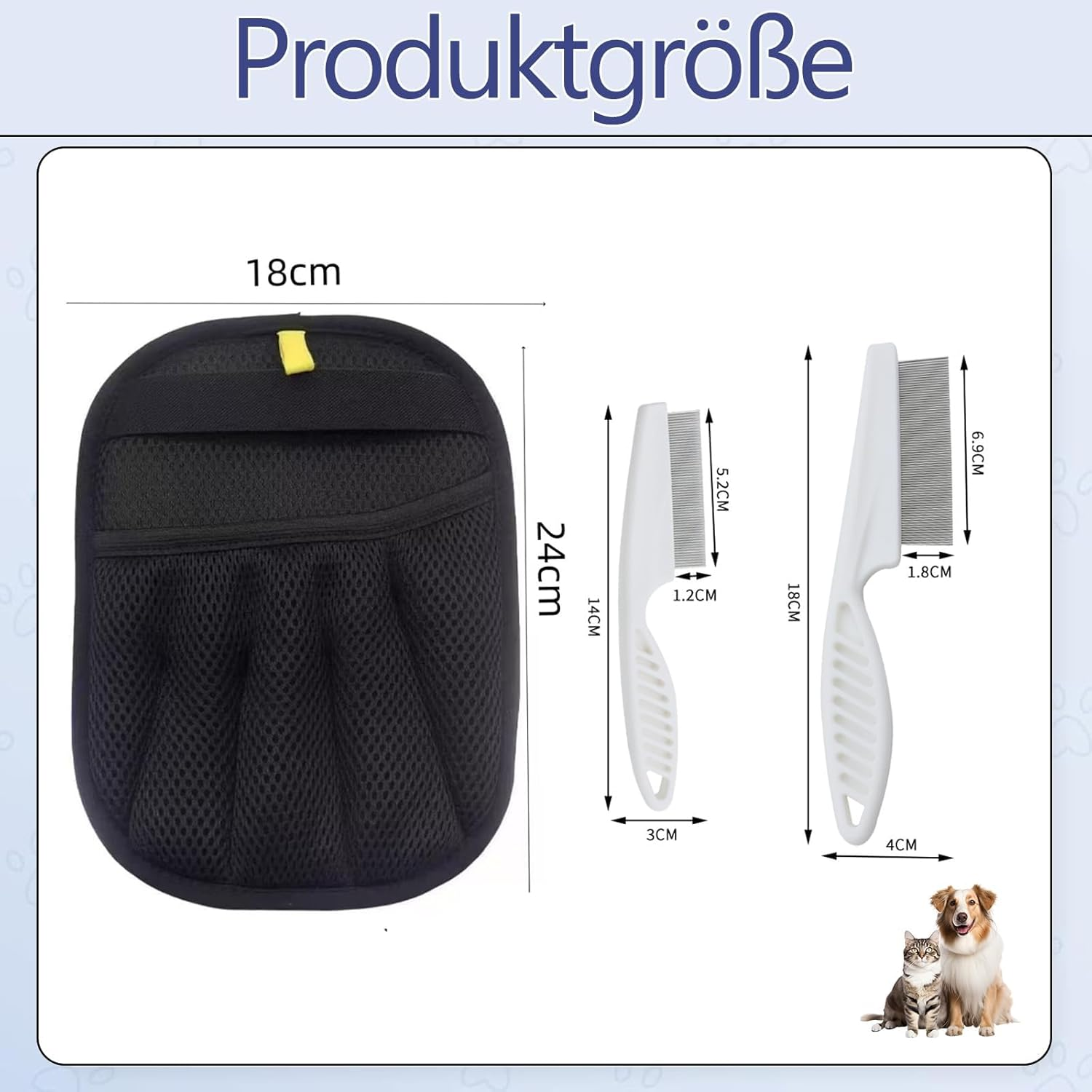 CPRNQY Pet Hair Remover Glove, 4-Piece Set with Hair Removal Gloves for Cats, Dogs, Effective Pet Hair Removal from Furniture, Clothes and Car Seats, Pet Owners image number 2