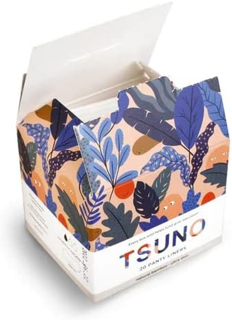 Tsuno Natural Bamboo Panty Liners - Ultra Thin Box of 20