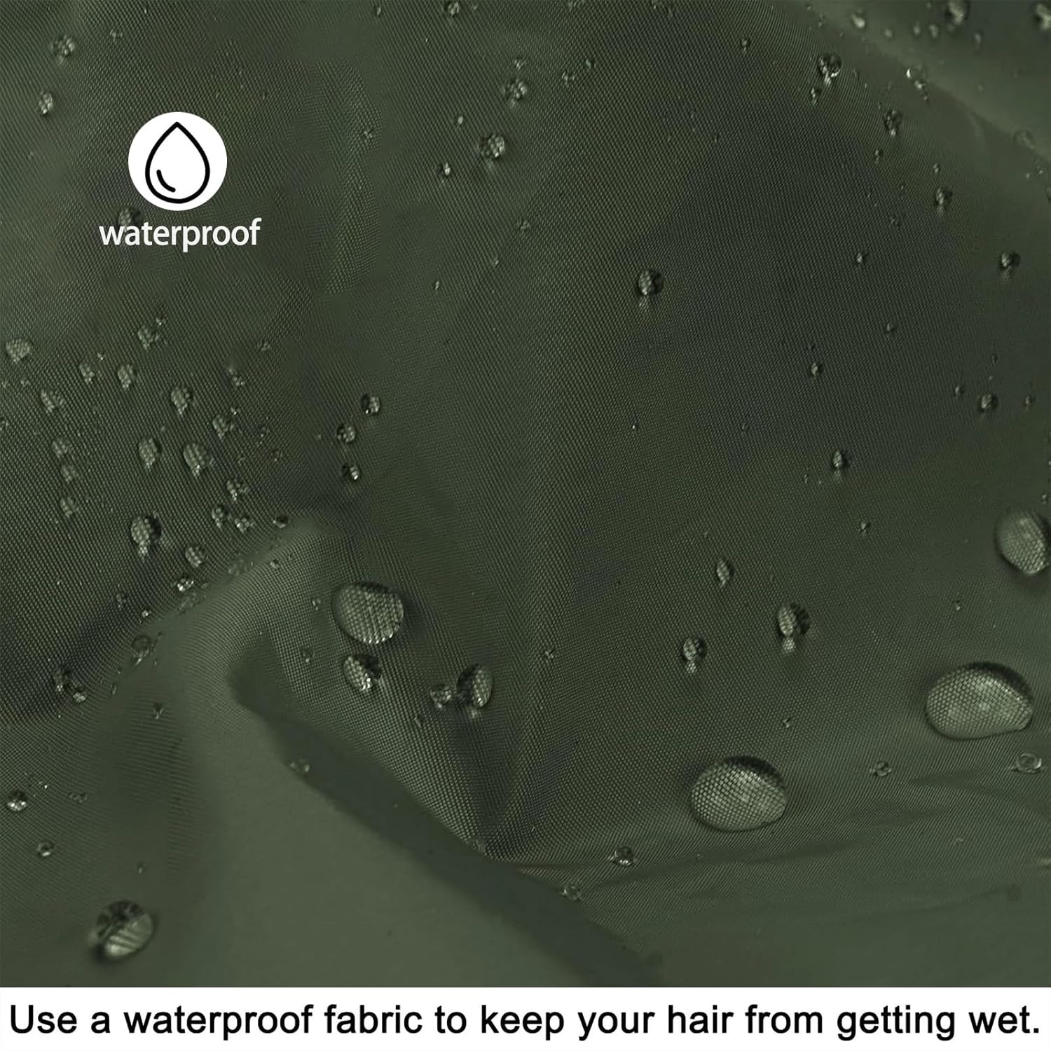 Xolixorium Reusable Shower Cap for Women Large Waterproof Shower Bonnet Washable with Elastic Band Bath Hair Hat for Long Hair and Braids Green image number 5