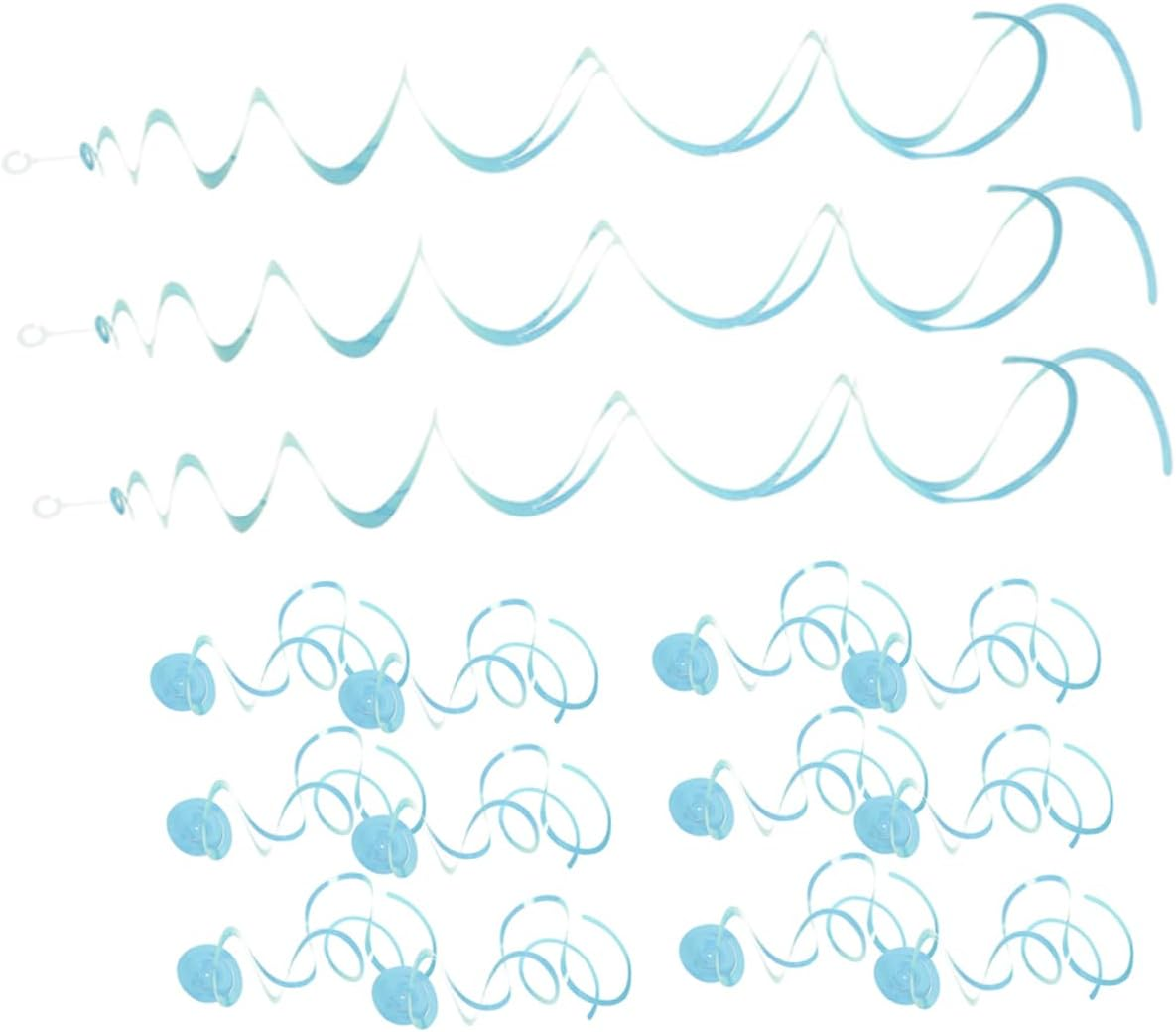 Yardwe 18Pcs Spiral Pendant Wedding Decorations Party Theme Decorations Kit Swirl Hanging for Celebration Decor image number 6