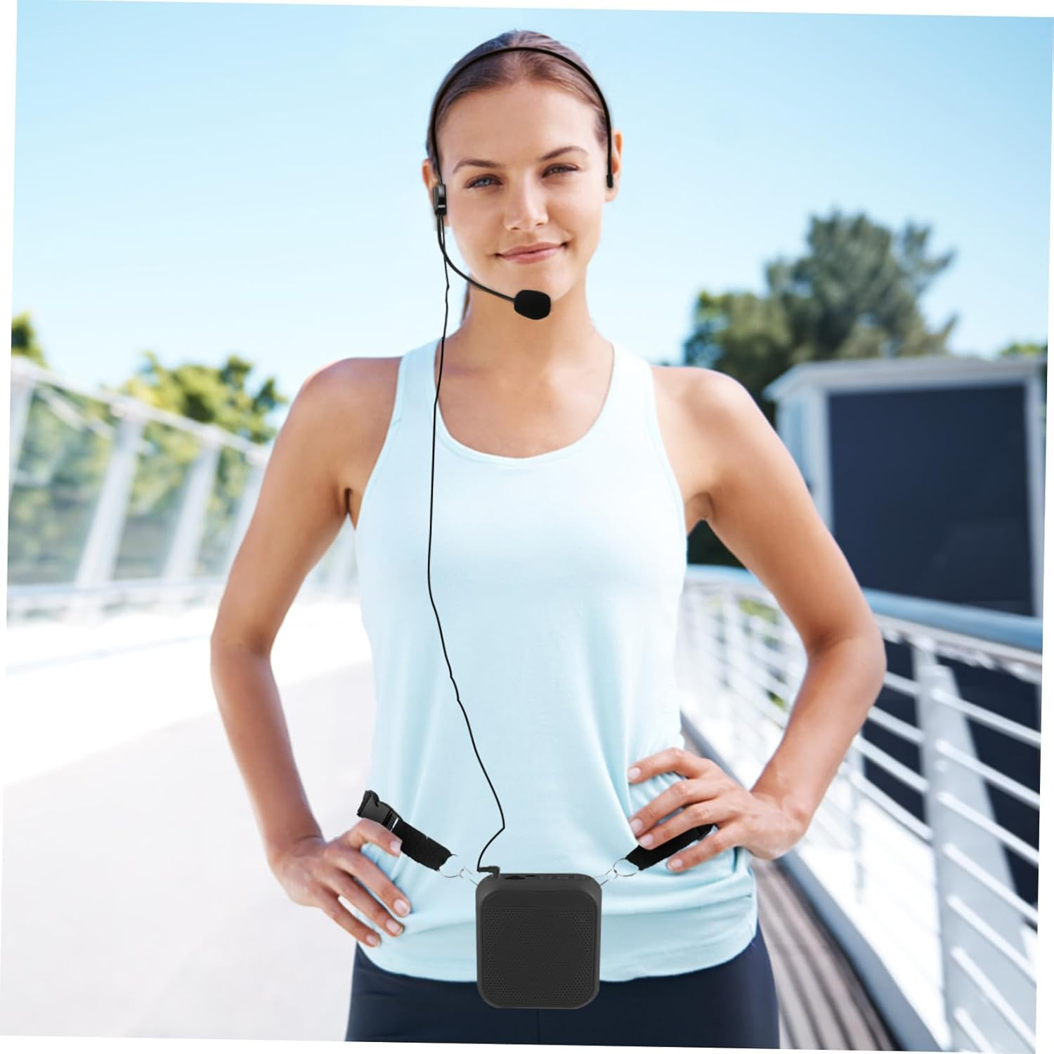 GARIOUANS Wireless Portable Loud-Speaker Amplifier for Teachers Convenient Microphone Voice Booster with Multi-Interface Support for Speech School Supermarket Use and Easy to Carry image number 6