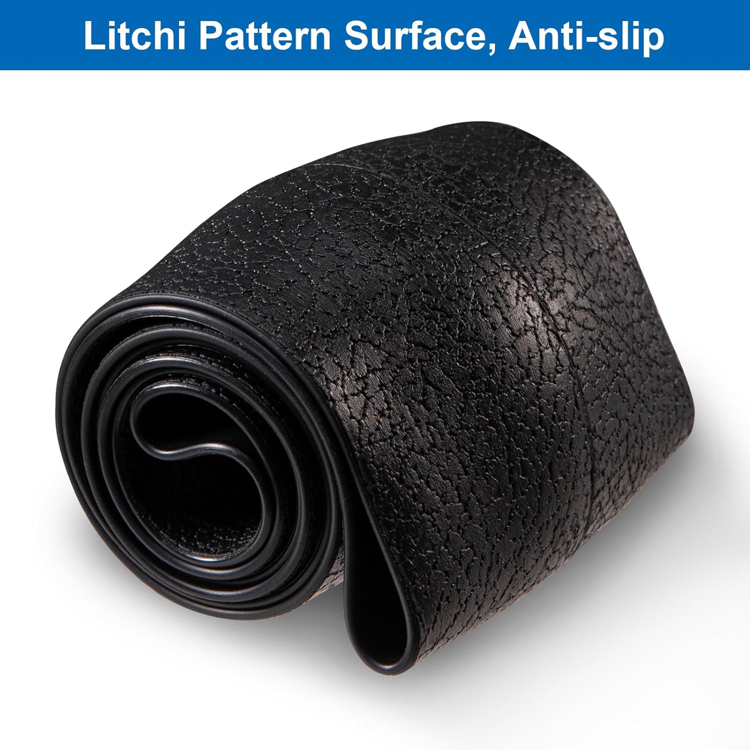 Spurtar Car Steering Wheel Cover for Women Men Car Accessories, Silicone Anti-Slip Thin Steering Wheel Protector, Black Soft Leather Texture Interior Vehicle Accessories, Fit Diamenter 15" - 16.5" image number 6