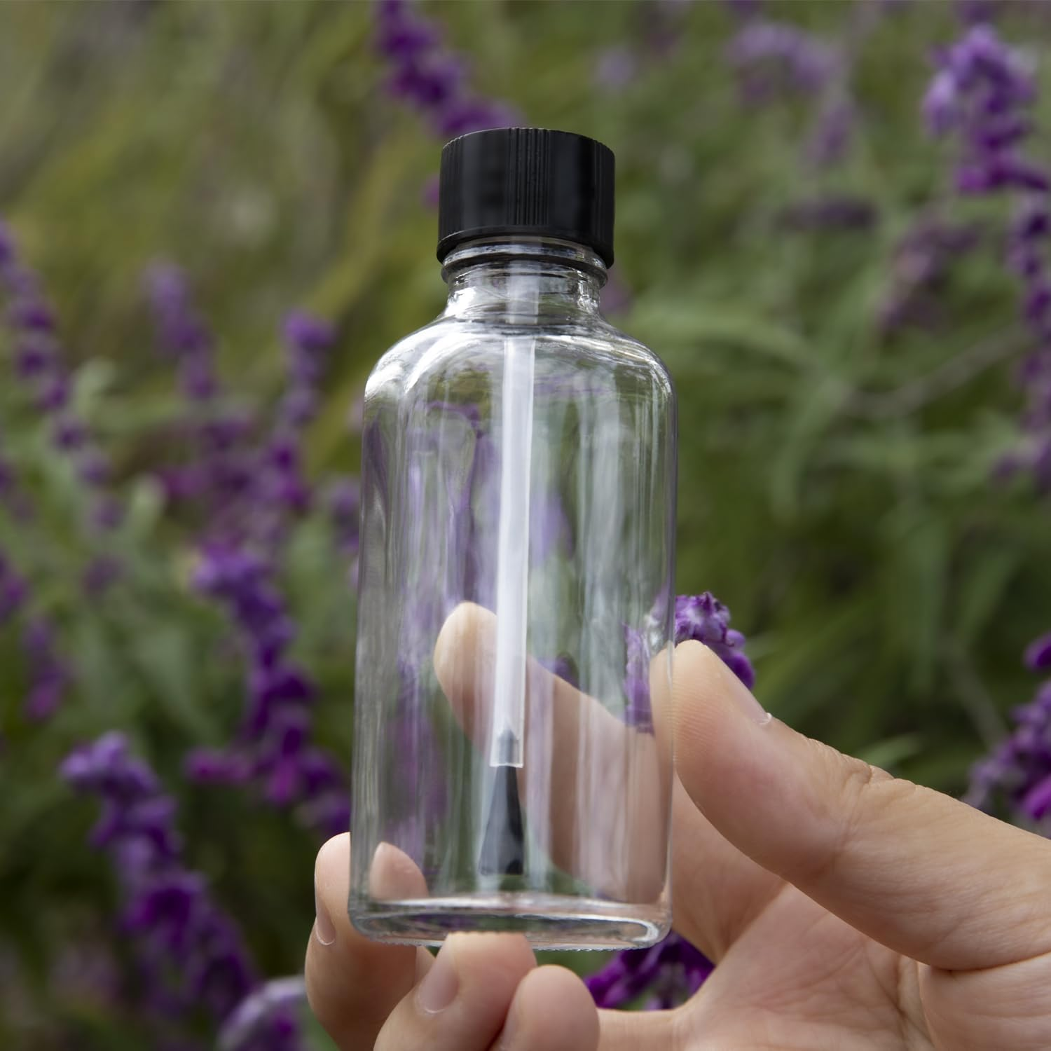 Agidea 6PCS Large Empty Nail Polish Bottles with Brush,Refillable Glass Cuticle Oil Bottles Travel Containers with Funnel & Mixing Balls for DIY Nail Art Cuticle Oils (50ML)