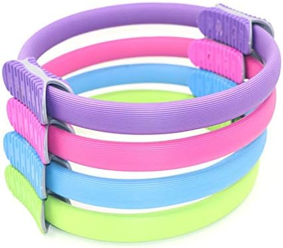 Yoga Pilates Ring Wheel Magic Fitness Circle Slimming Body Training Exercise (New Version - Pink)