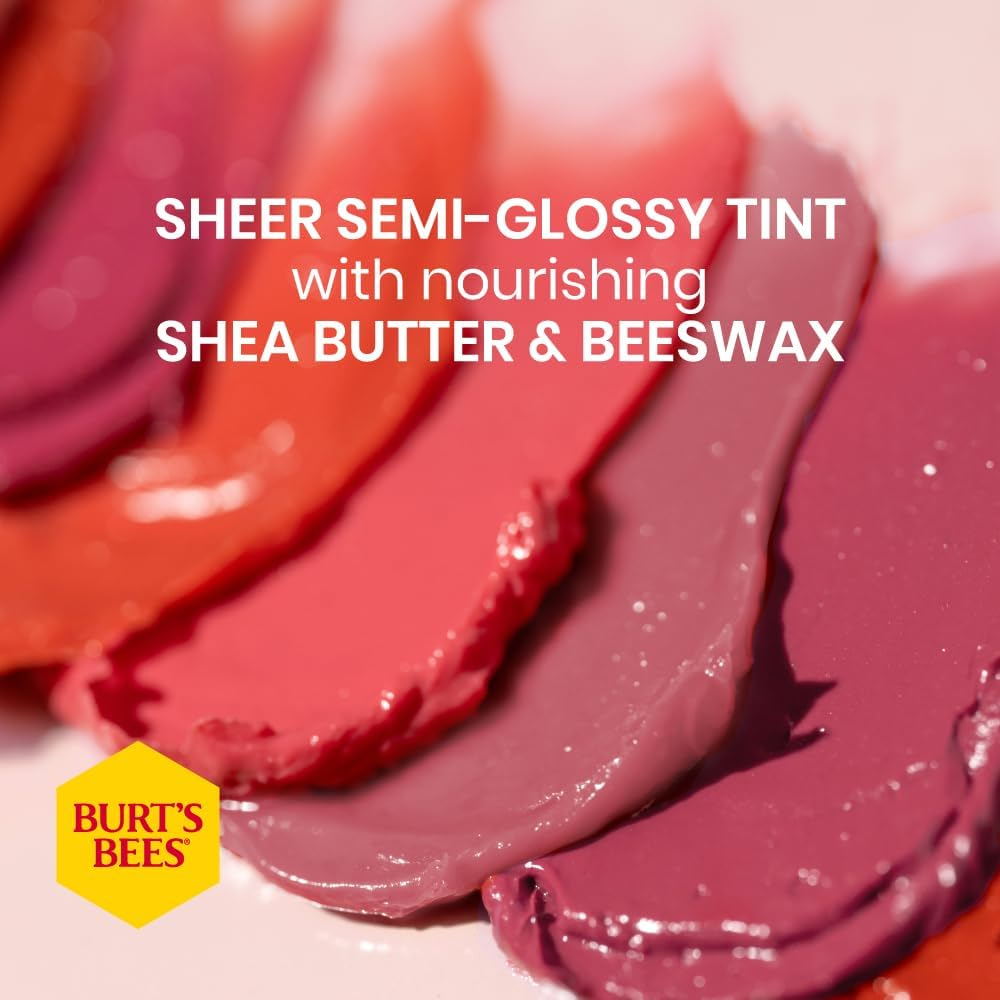 Burts Bees Tinted Lip Balm - Zinnia for Women 0.15 Oz Lip Balm image number 4