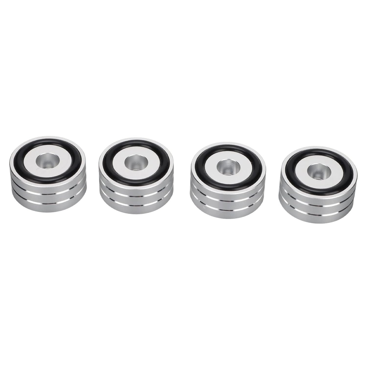 4PCS Speaker Isolation Spikes Vibration Dampening Feet Stands for Subwoofer Turntable Amplifier DAC - Silver (4-Pack) image number 3