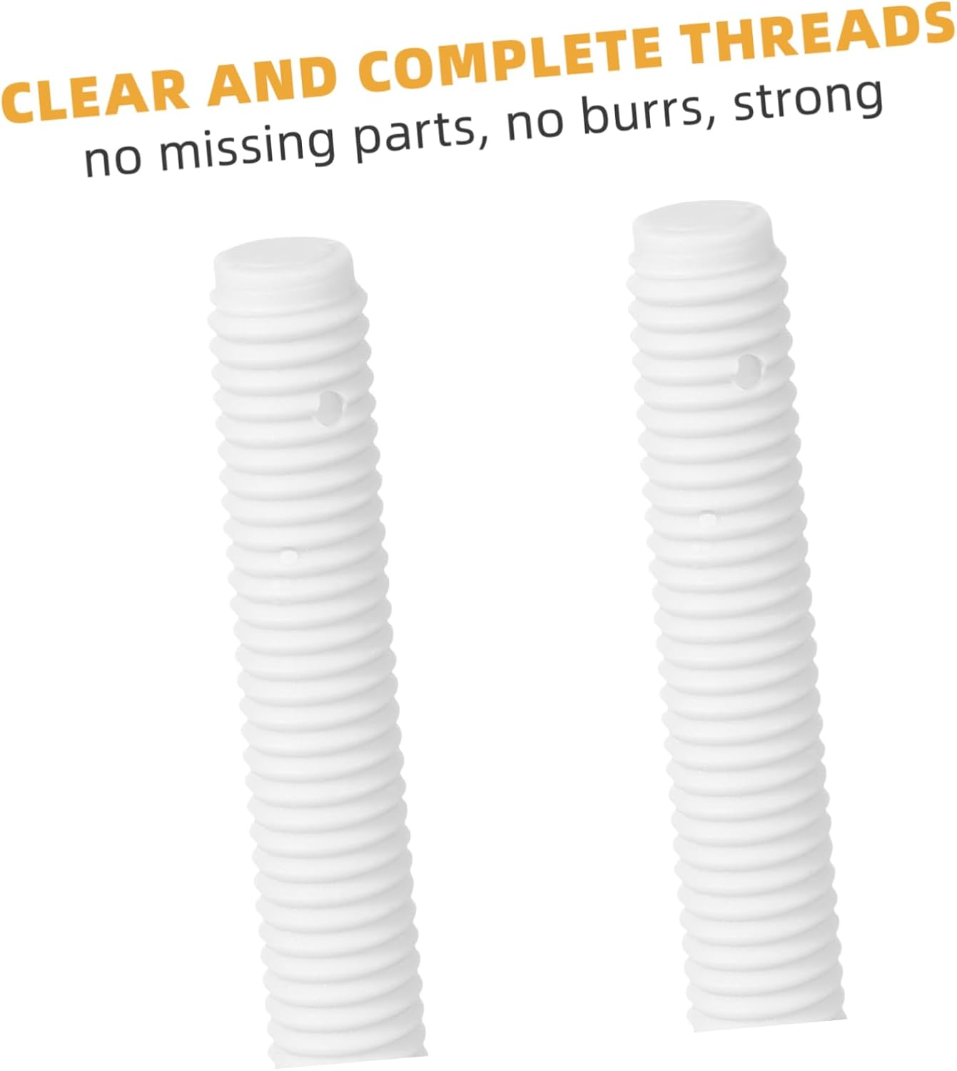 Ibasenice Toilet Seat Parts Including Screw and Nut for Top Mount Toilet Seat Hinges, White Plastic image number 6