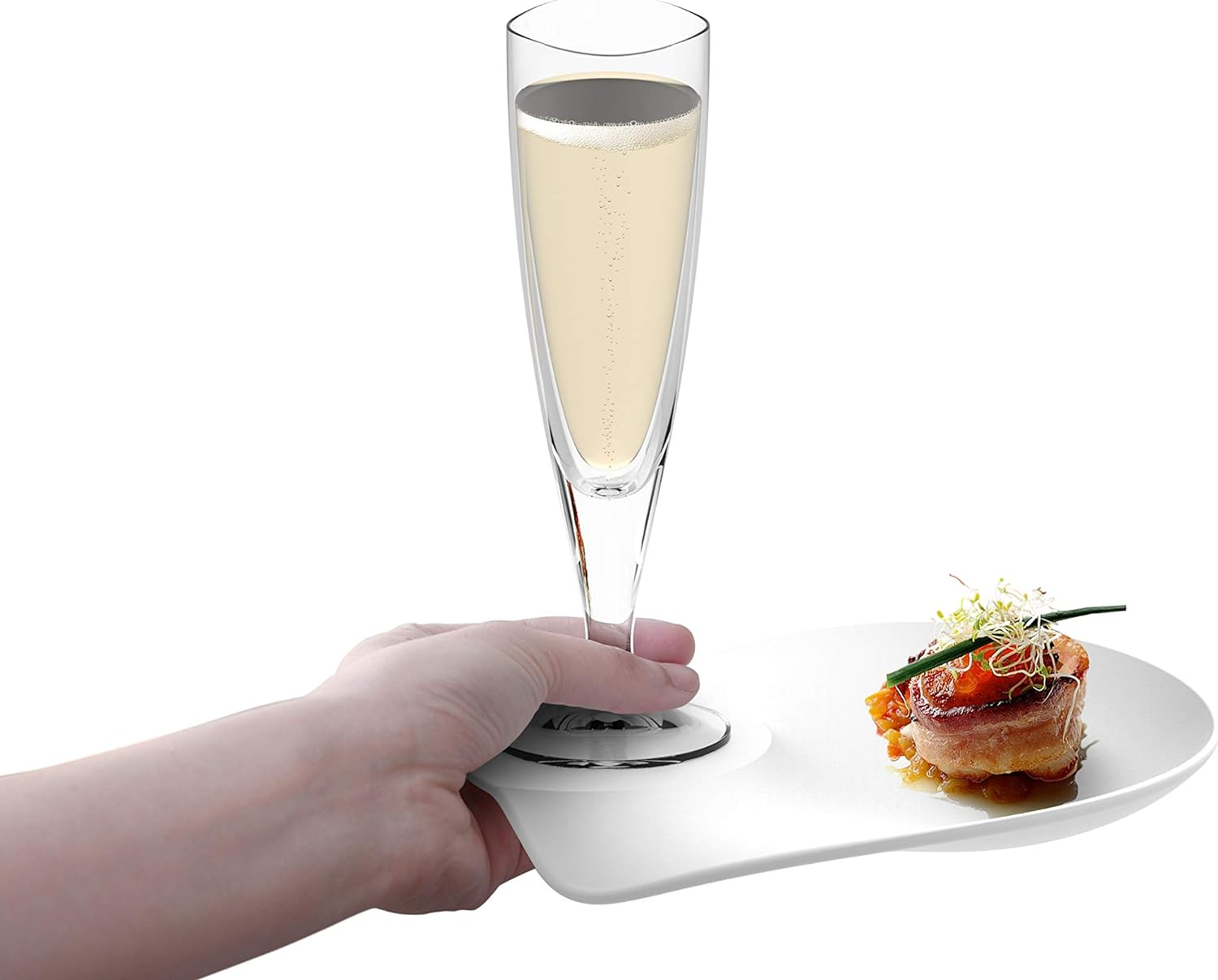 Plakira Small Plate, Black, 7.5 X 7.5 X 1.0 Inches (190 X 190 X 26 Mm), Made of Melamine Resin, Dishwasher Safe, for Standing Parties, Outdoor Activities - Black image number 3