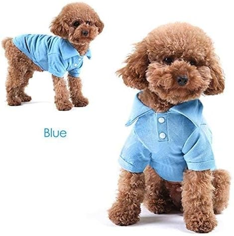 KINGMAS 4 Pieces Dog T-Shirt, Breathable Pet Shirts, Puppy Sweatshirt Dog Clothes Outfit Apparel Coats for Small Medium Dogs Cats (Blue, Green, Red, Orange) - X-Large image number 6