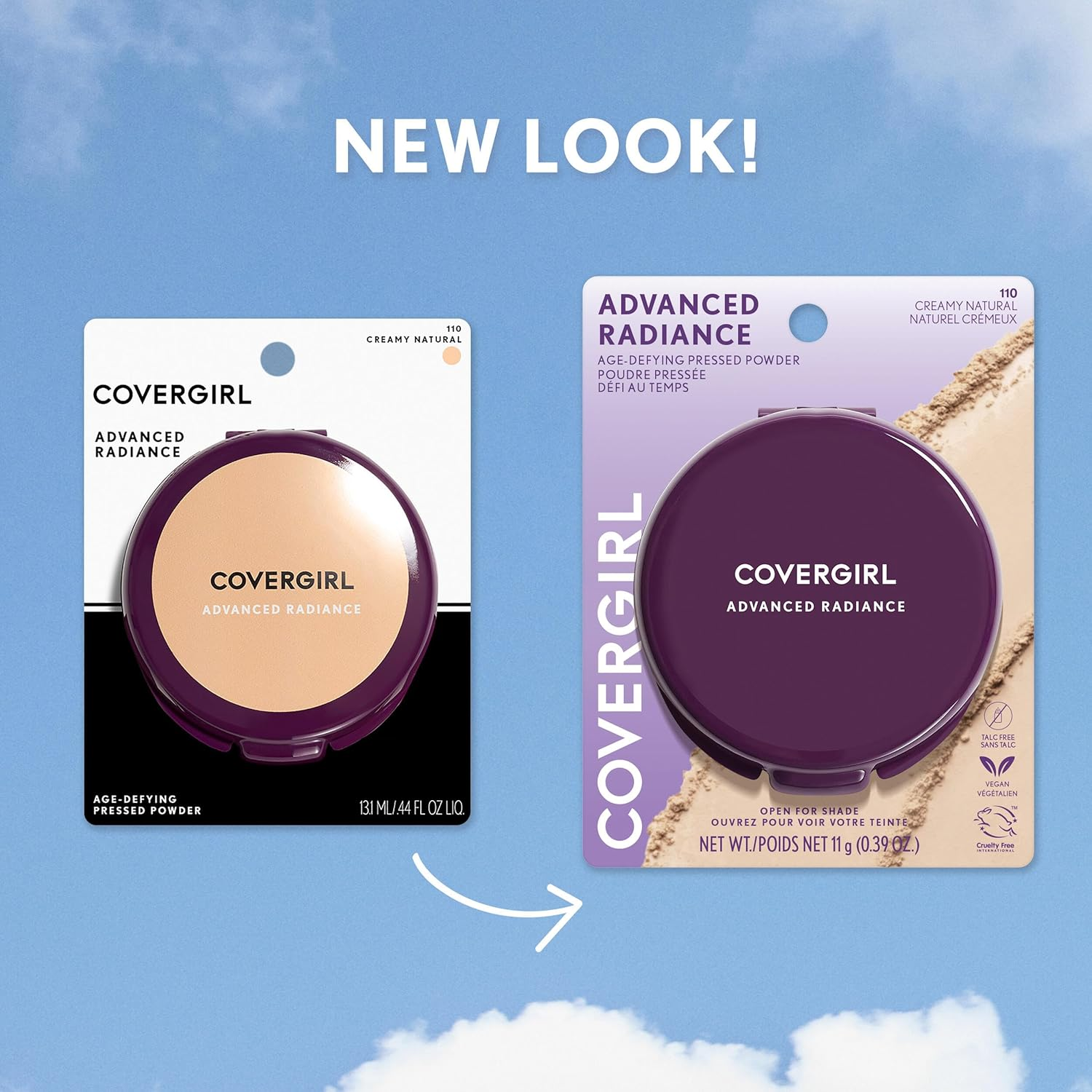 Covergirl Advanced Radiance Age-Defying Pressed Powder No:110 Creamy Natural 11G image number 1