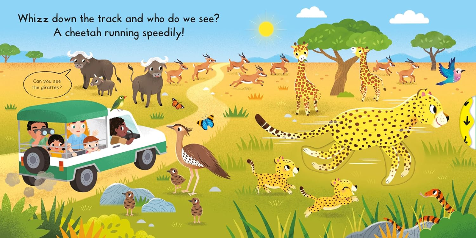 Busy Safari: a Push, Pull, Slide Book