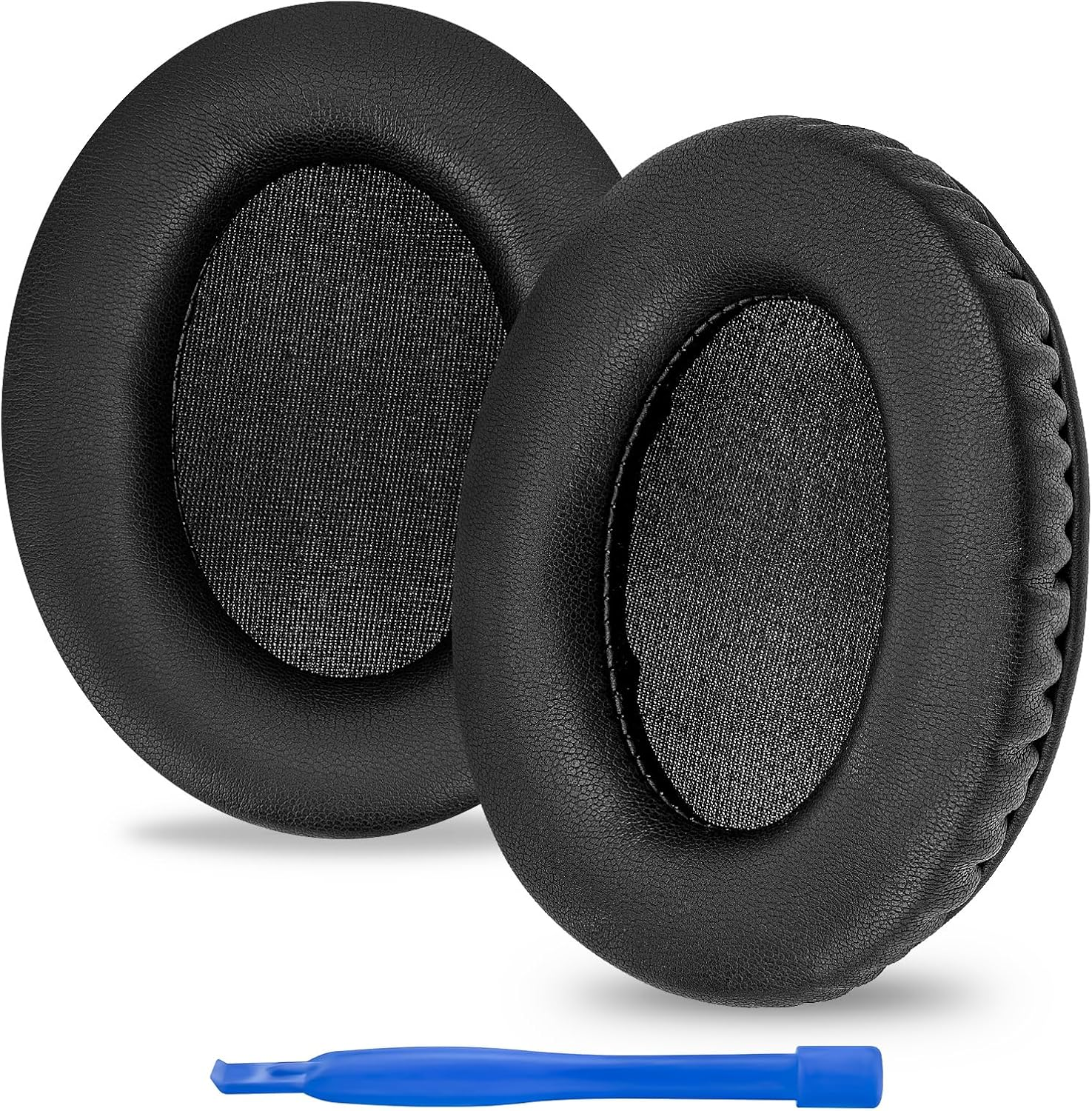 Replacement Ear Pads for Hyperx Cloud Ii/Cloud Iii/Mix/Alpha/Cloud Flight/Stinger 2 Headphones, Headset Earpads (Protein Leather/Black) image number 1