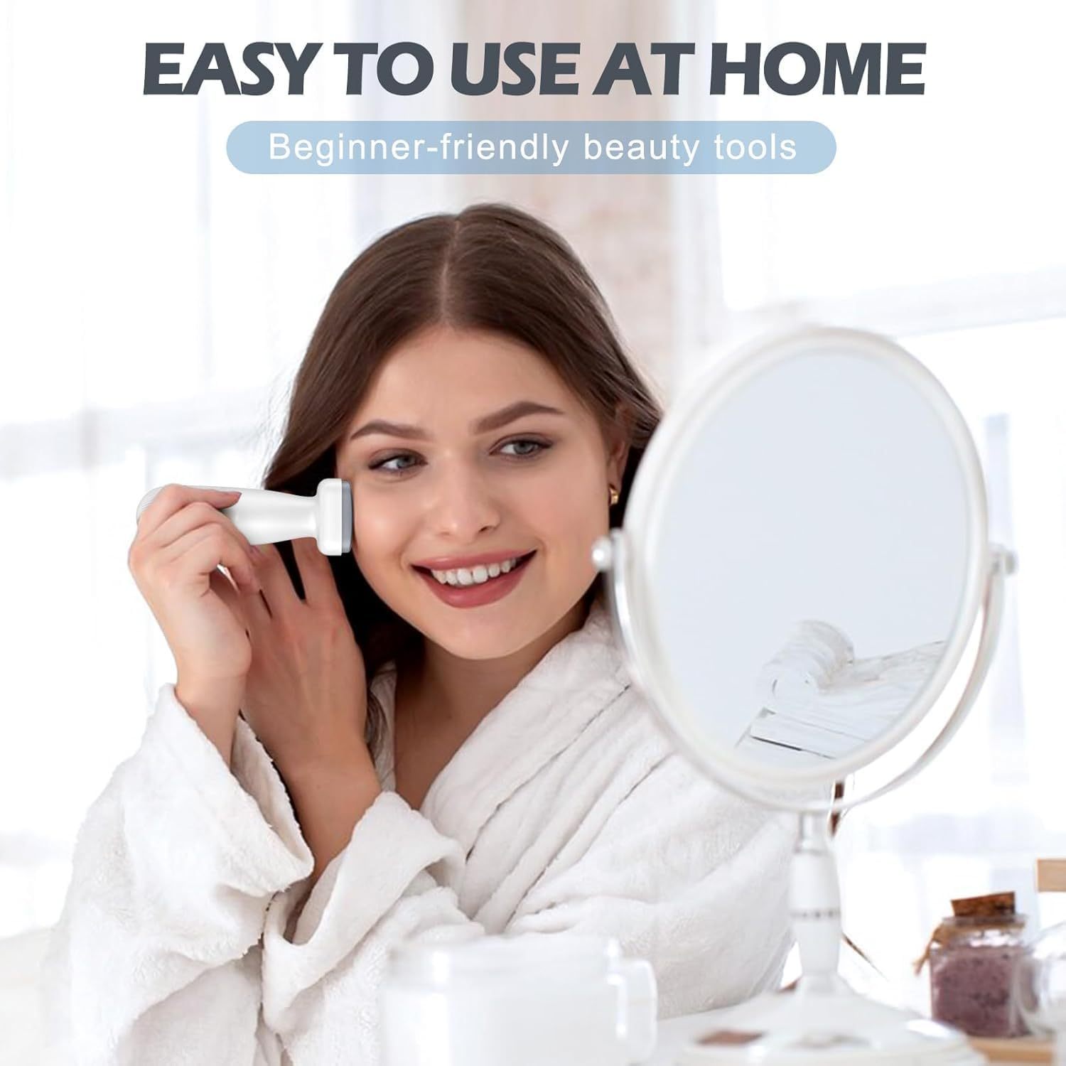 Ebeizi Adjustable Derma Stamp for Scalp Hair Beard Growth, 120 Real Needles from 0.25Mm to 2Mm, Professinal Microneedling Stamp Pen, Derma Roller Alternative for Face Body Home Use