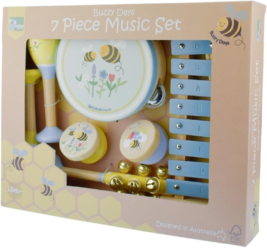 Koala Dream - Buzzy Days BEE 7PCS Musical Set-Musical Instrument for Babies/Toddlers image number 3