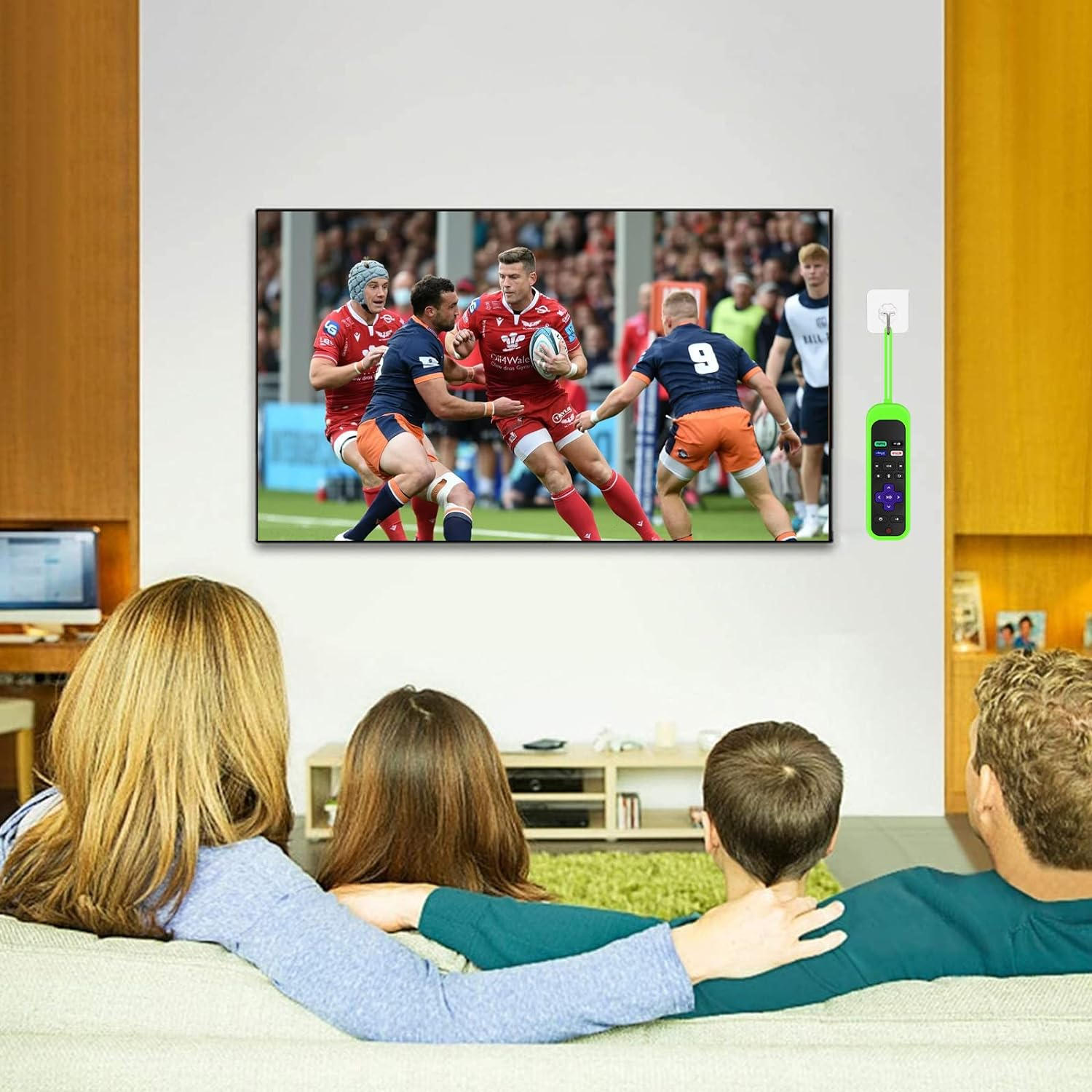 [3Pack] Roku Remote Case Cover Compatible with Tcl/Hisense Roku TV |Sharp Roku TV | Roku Express 4K+，Glow in the Dark Makes It Easy to Find image number 3