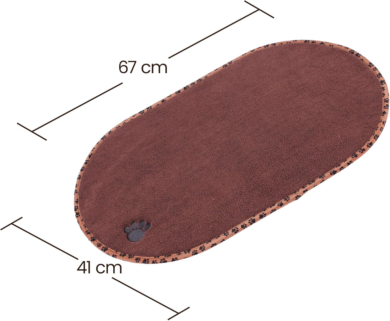 White Magic Pet Bowl Mat &ndash; Non-Slip, Hygienic, Spill & Splash Protection, Easy to Clean, Durable & Scratch-Resistant, Ideal for Small & Large Bowls &ndash; XL (67X41 Cm), Dishwasher Safe image number 3