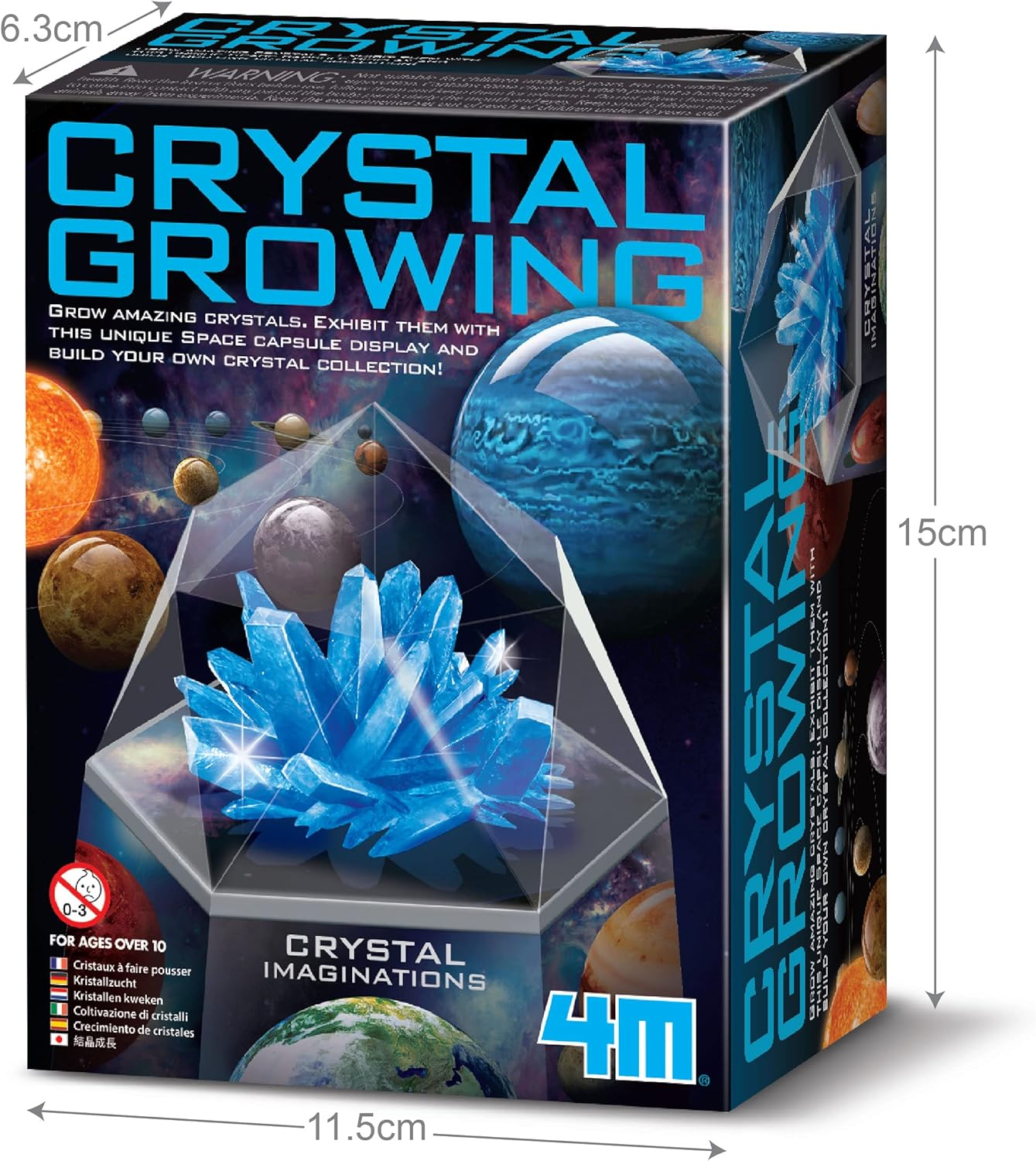 4M - Crystal Growing Kit - Space Gem - Blue image number 2