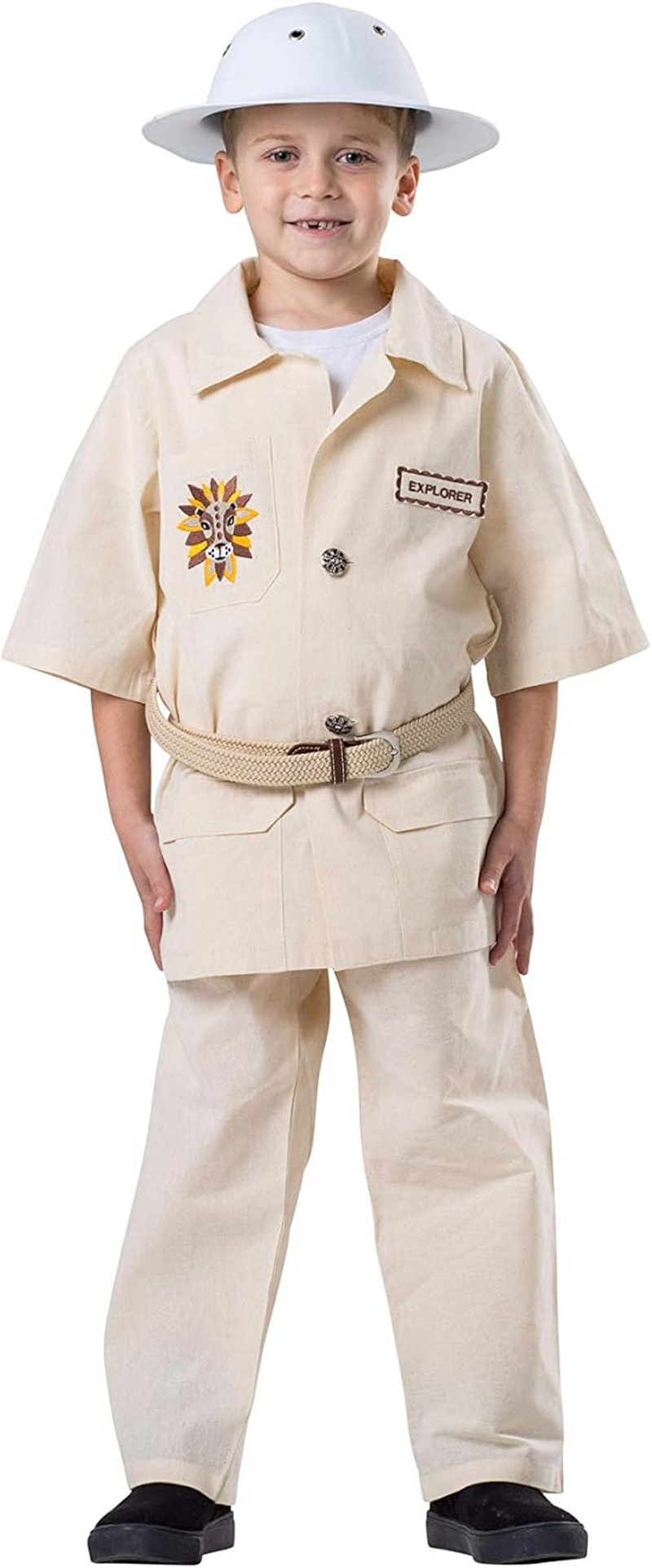 Dress-Up-America Safari Explorer Costume for Kids - Jungle Explorer Dress up Set - Zookeeper Costume for Boys and Girls image number 3
