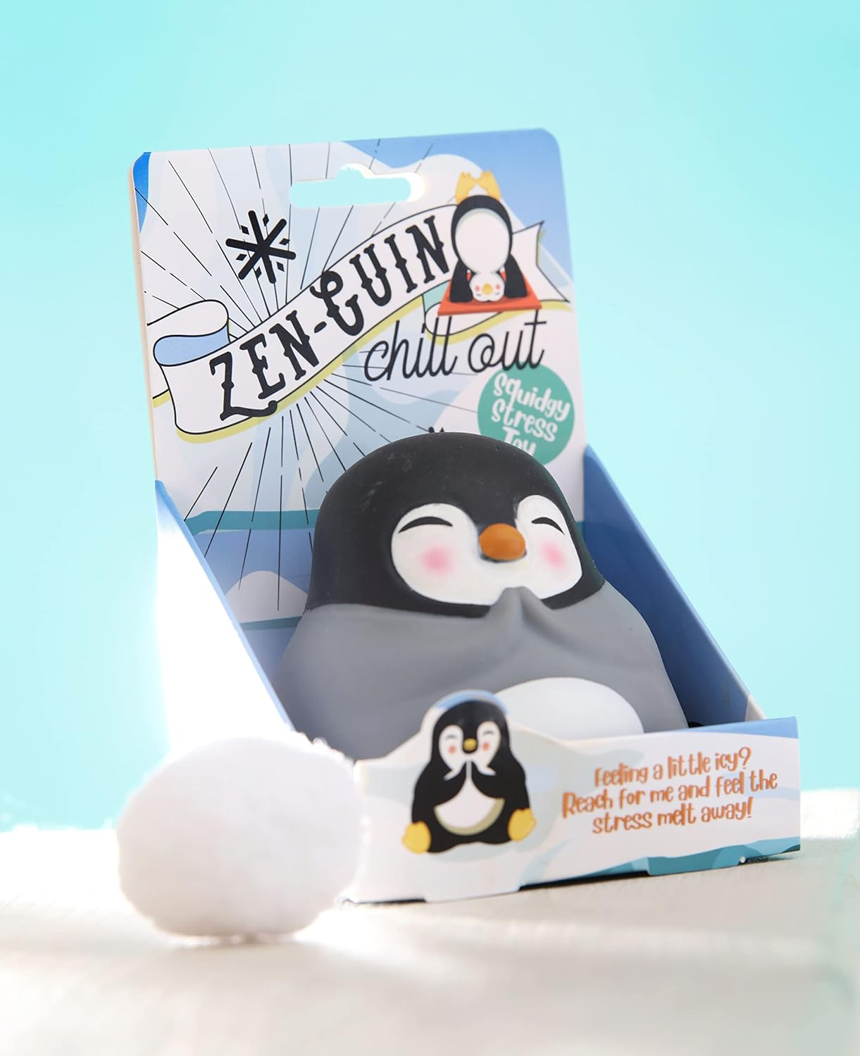 Boxer Gifts Zen-Guin Stress Relief Toy | Helps with Anxiety | Fun Penguin Themed Novelty Desk Accessory Gift, BB2236 image number 4
