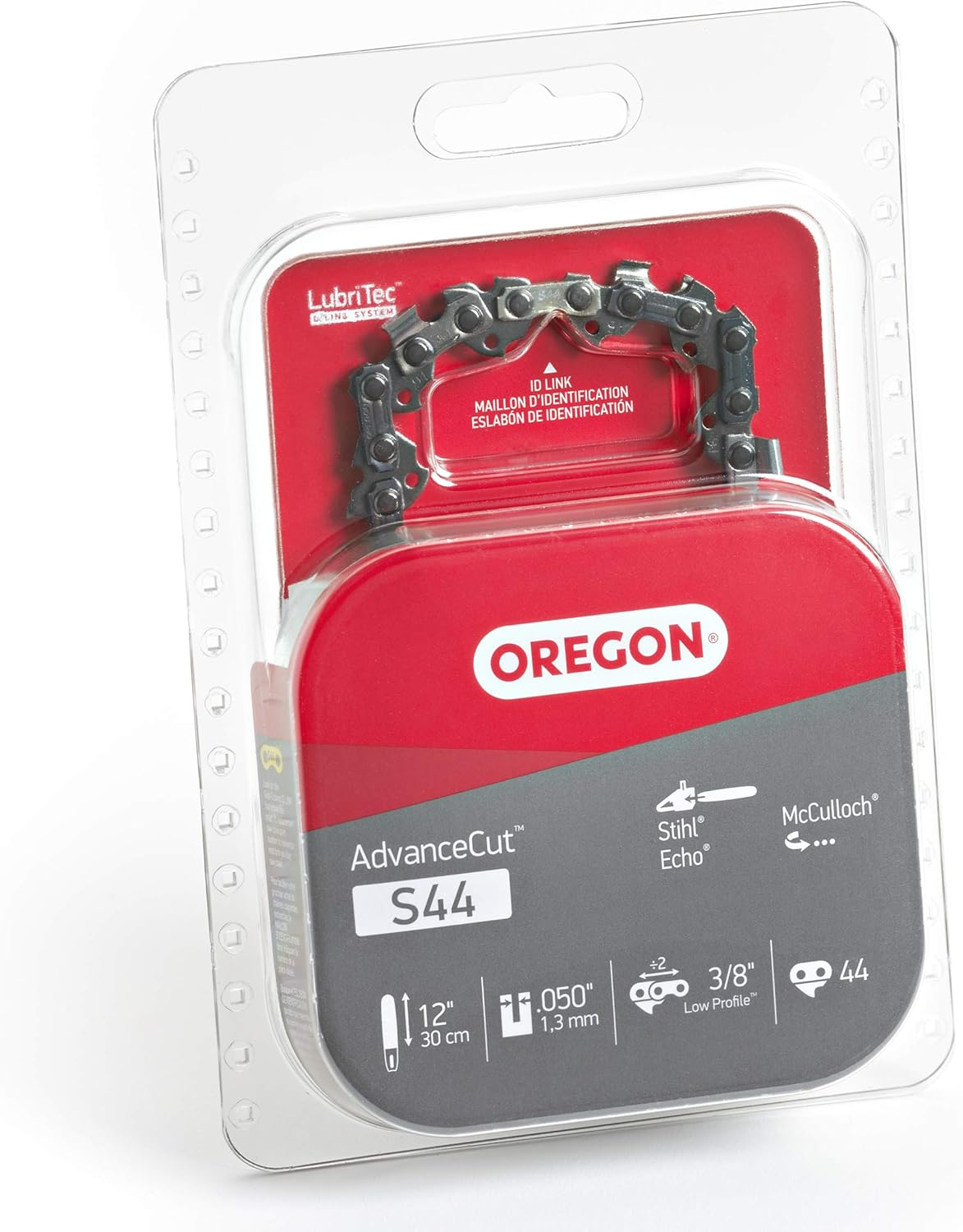 Oregon S44 Advancecut Replacement Chainsaw and Pole Pruner Saw Chain for 12-Inch Guide Bars, 44 Drive Links, Pitch: 3/8" Low Vibration, .050" Gauge, Fits Various Stihl Models, Grey image number 4