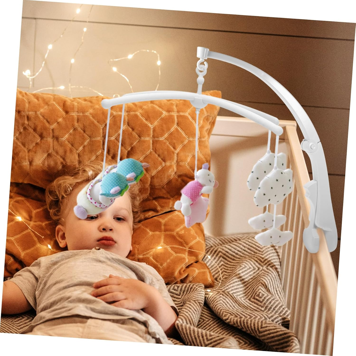 Crib Mobile Arm Stand Holder Bracket for Bed Bell Musical Cot Mobile Clouds DIY Decor image number 3