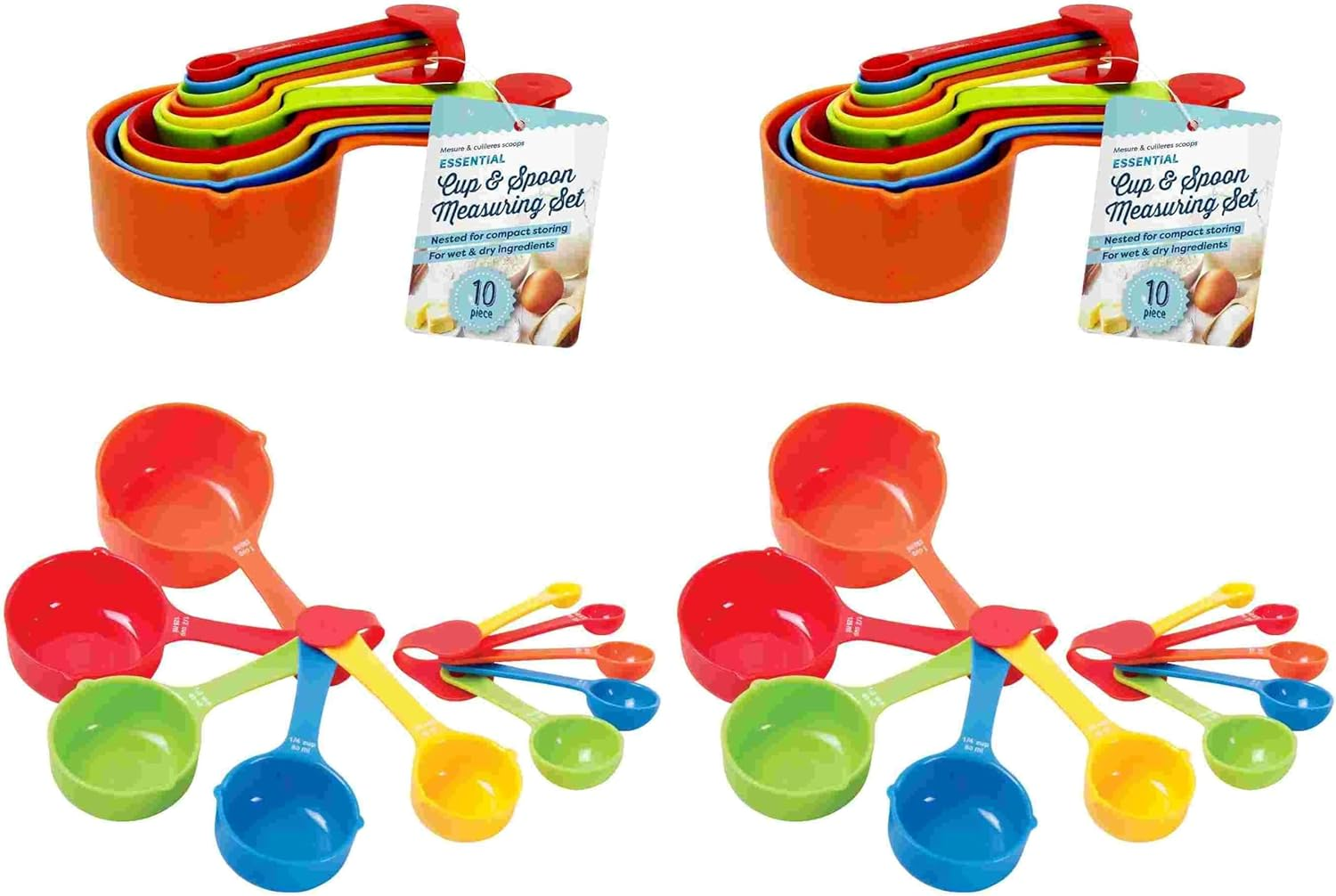 UBL Measuring Cup and Spoon Set (10 Pieces)