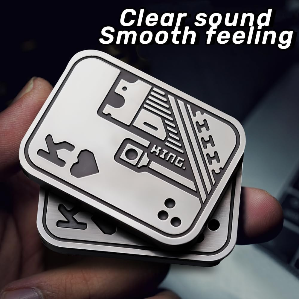 B-Qtech Fidget Slider Toys Adult, EDC Metal Fidget Slider Poker, Fidget Toys, Fingertip Toys for Adults, Slider Toy Stress Relief, Office Toys Fingertip Slider image number 5