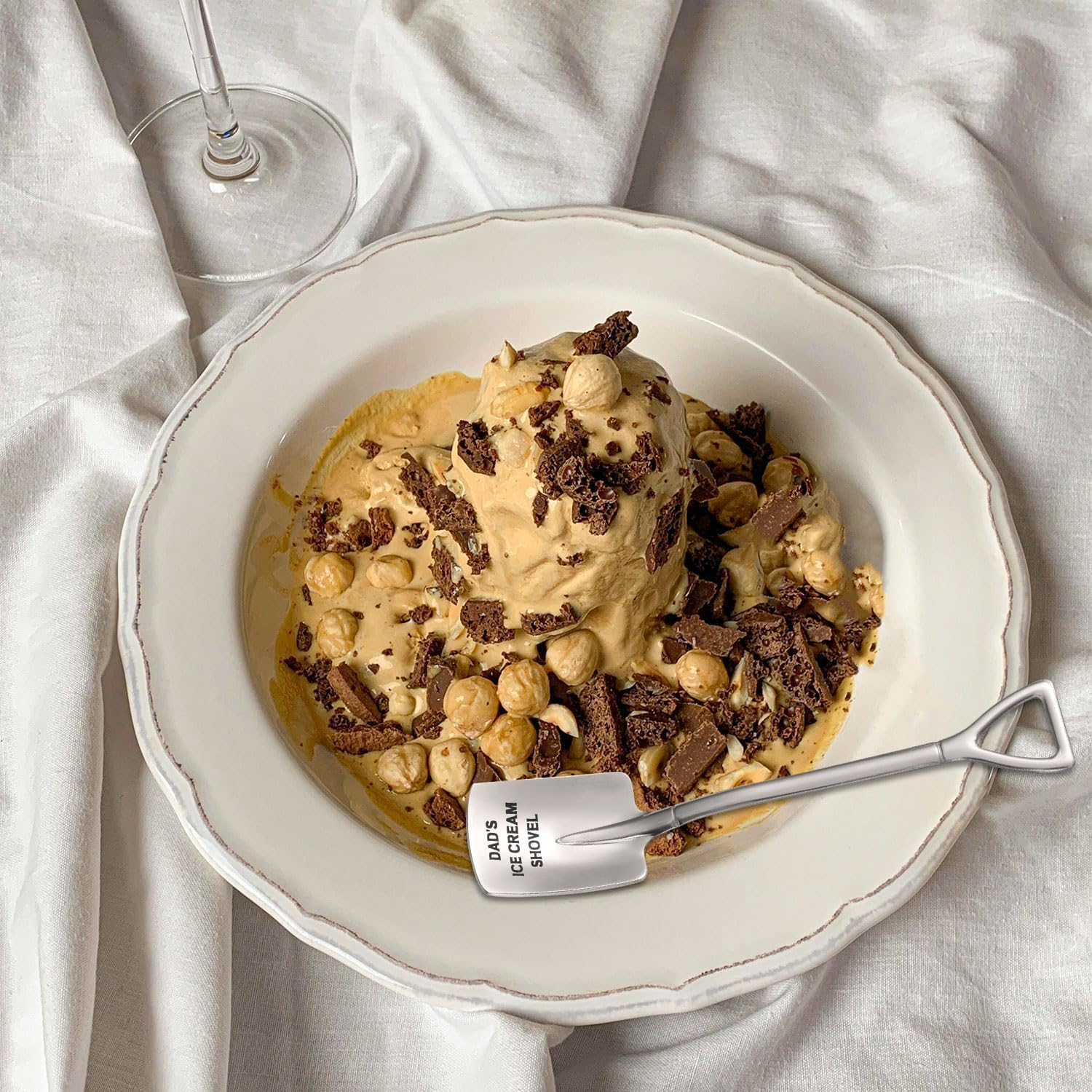 Chengruiy 2 Pack 304 Stainless Steel Ice Cream Scoop Shovel Set - Unique Gifts for Dad, Husband (Fathers Day, Christmas, Birthday, New Year Stocking Stuffers from Son Daughter) image number 2