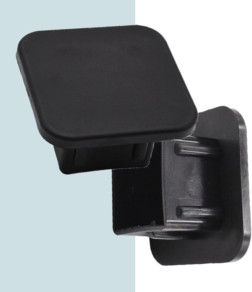 2 Pcs Black Tow Receiver Tube Plug Cap, 2 Inch Trailer Hitch Tube Cover Plug Cap, Trailer Hitch Cover Tube Plug Insert for Most Cars image number 3