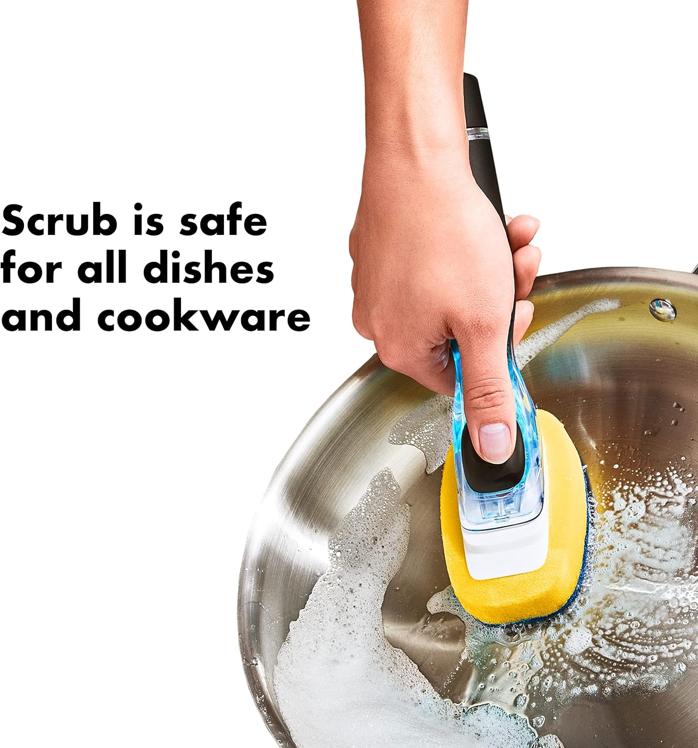 OXO Good Grips Soap Dispensing Dish Scrub image number 4