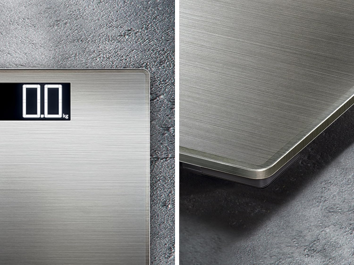 Soehnle 63867 Style Sense Safe 300 Stainless Steel Bathroom Scale, Digital Scale with Large Weighing Surface, Weighs up to 180 Kg, Electronic Scale with Extra Large Illuminated Display (Color: Silver) image number 5