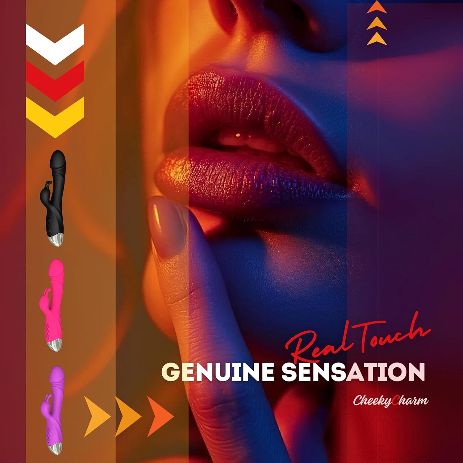 G-Spot Rabbit Vibrator - Dual Motor Clitoral Stimulator with 10X10 Vibration Patterns, Rechargeable Body-Safe Silicone, Waterproof IPX7 Rabbit Dildo for Women and Couples image number 6