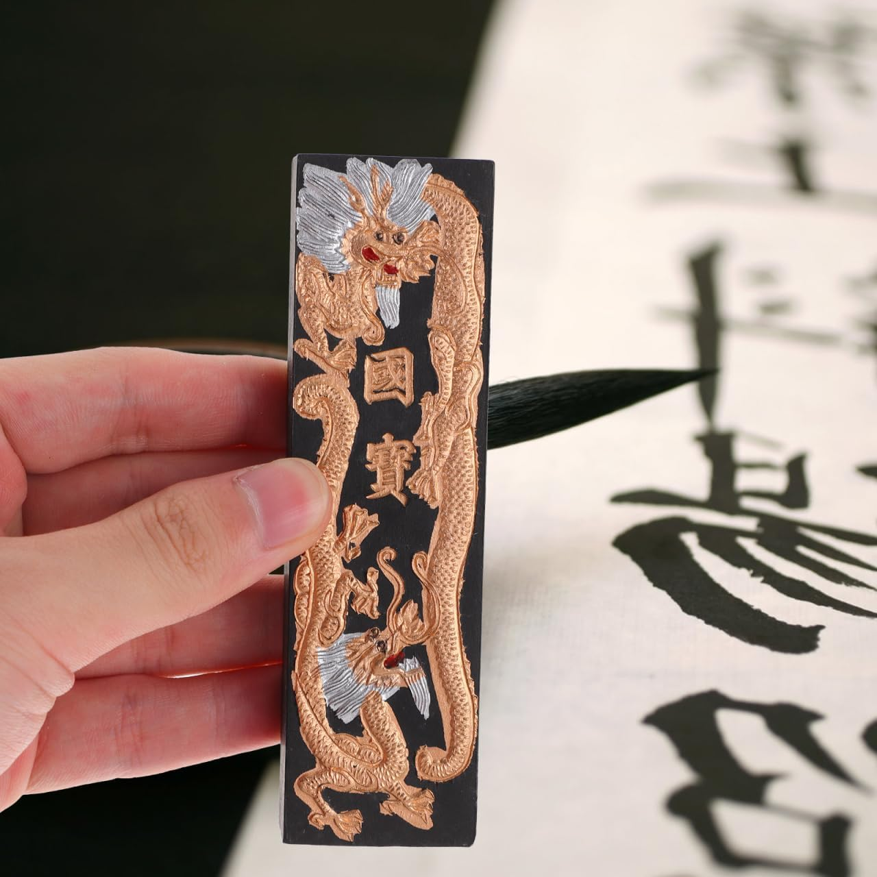 1Set Traditional Chinese Calligraphy Ink Stick Practical Painting Ink Stick for Calligraphy Art Chinese Style Ink Strip for Artists and Enthusiasts image number 4