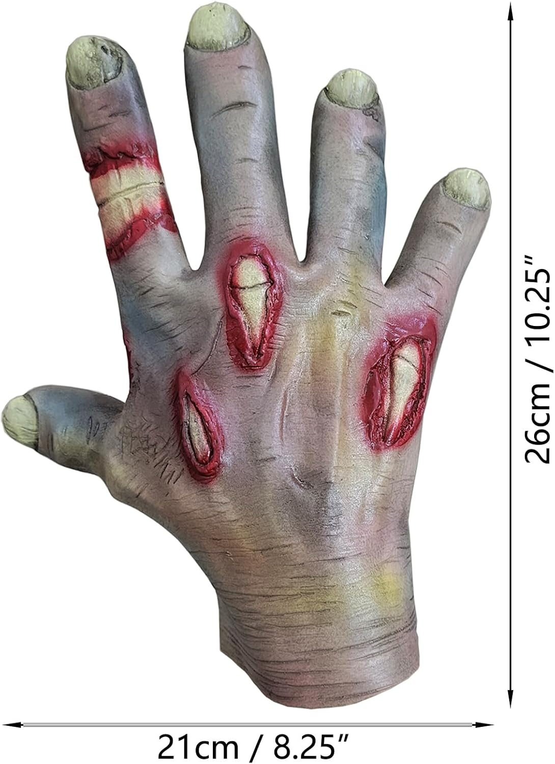 Auto-Plaza Pair of Adult Zombie Ghoulish Productions Flesh Zombie Latex Zombie for Halloween, Party and Cosplay