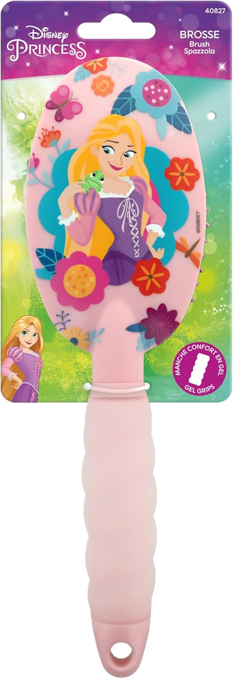 DISNEY Ergonomic Detangling Rapunzel Hair Brush Official Product Disney image number 1