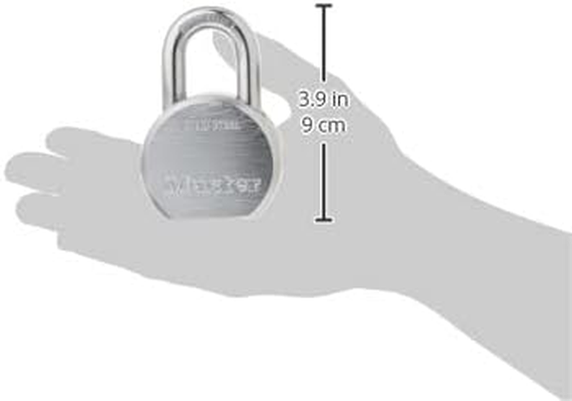 Master Lock Padlock, Solid Steel Lock, 2-1/2 In. Wide, 930DPF image number 2