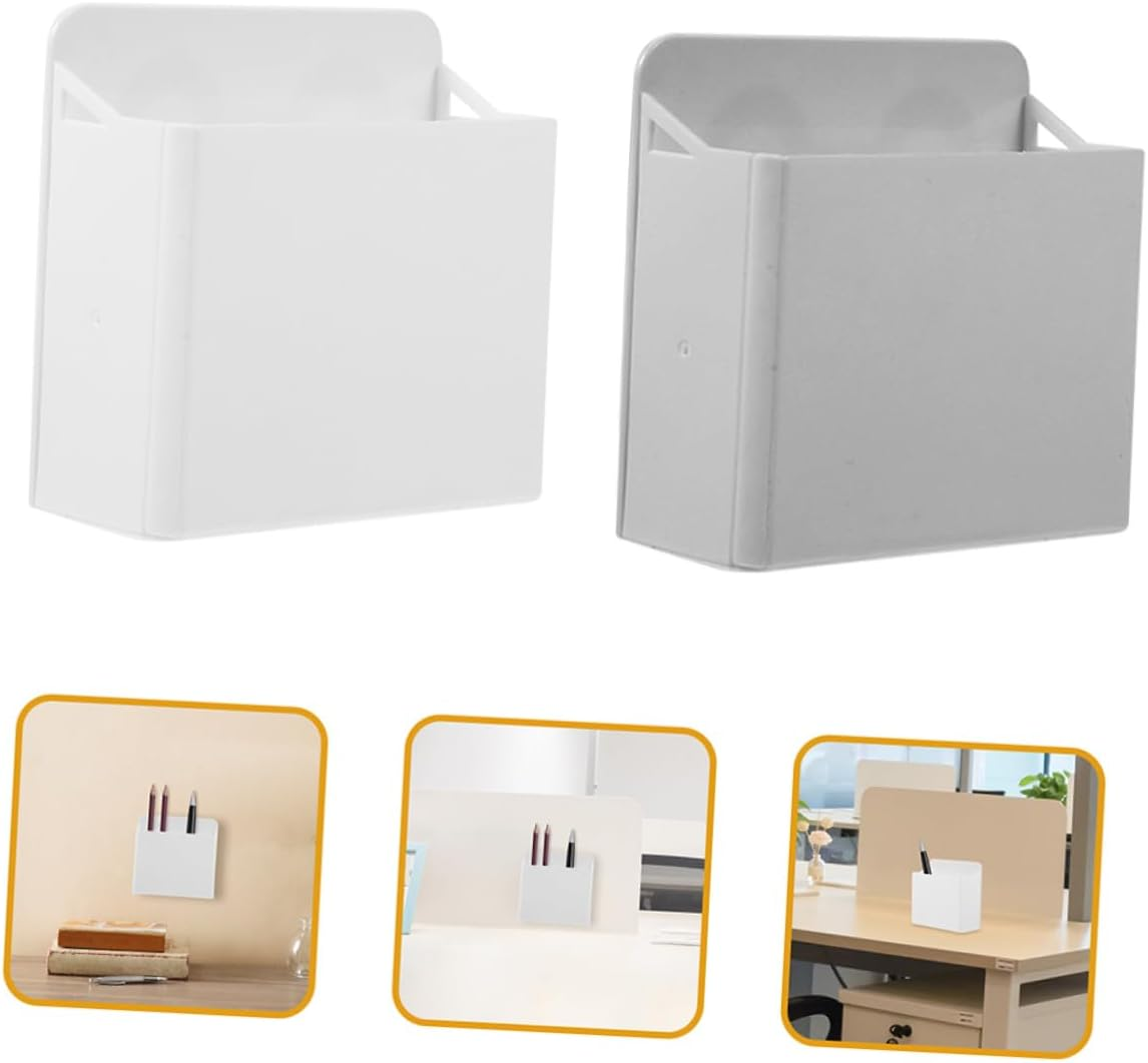 Tofficu 8Pcs Suction Cup Pencil Case for Whiteboard Pen Holder Organizer Includes Board Holder Marker for Wall Office Desk Accessory image number 2