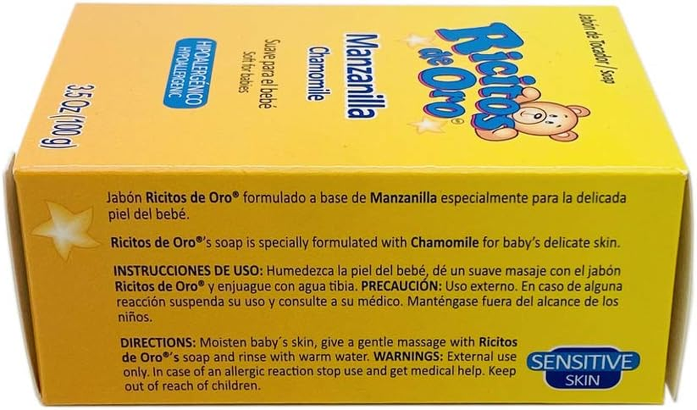 Grisi Ricitos De Oro Hypoallergenic for Babies Bar Soap 3.5 Oz (Pack of 6) image number 5
