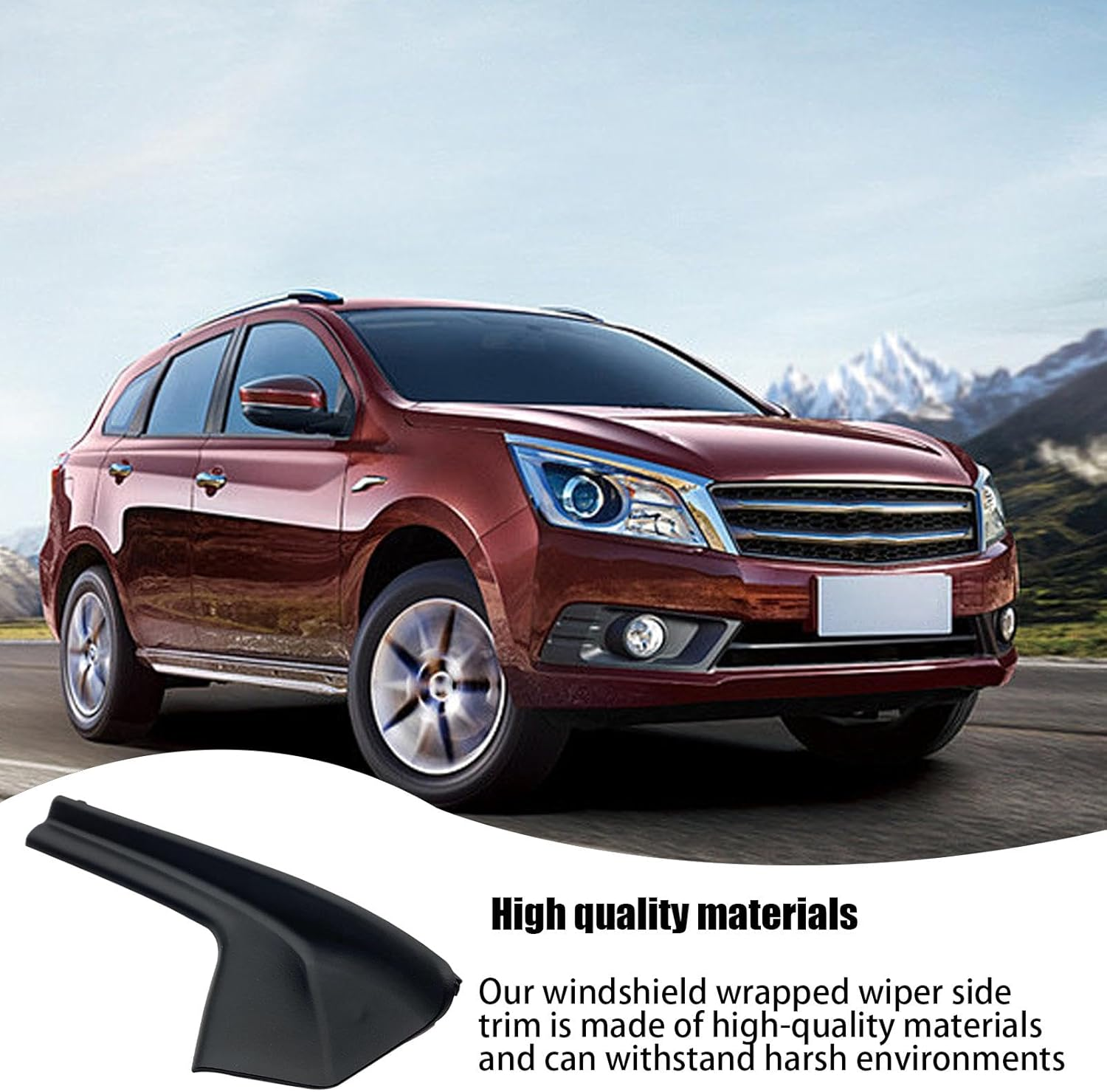 Windshield Cowl Replacement, Vehicle Wiper Cowl Panel, Car Wiper Cowl Panel, Windshield Wiper Side Extension Replacement Compatible Automotive Repair Parts Accessories For