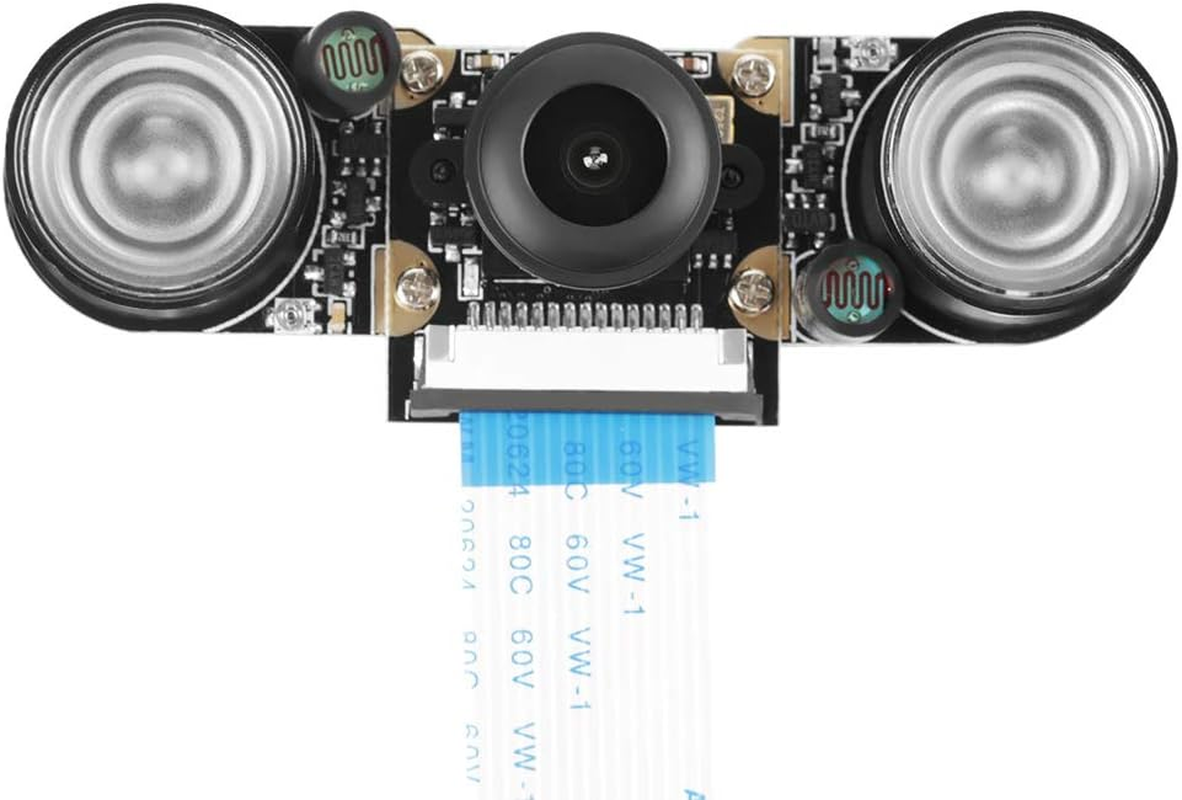 Bewinner 130&deg;Viewing Angle Night Vision Camera Module Board for Raspberry Pi B 3/2 - with 2 Pcs Night Vision 850 Fill Lights - 5 Million Pixels, 2592 * 1944 Size Image Output image number 4