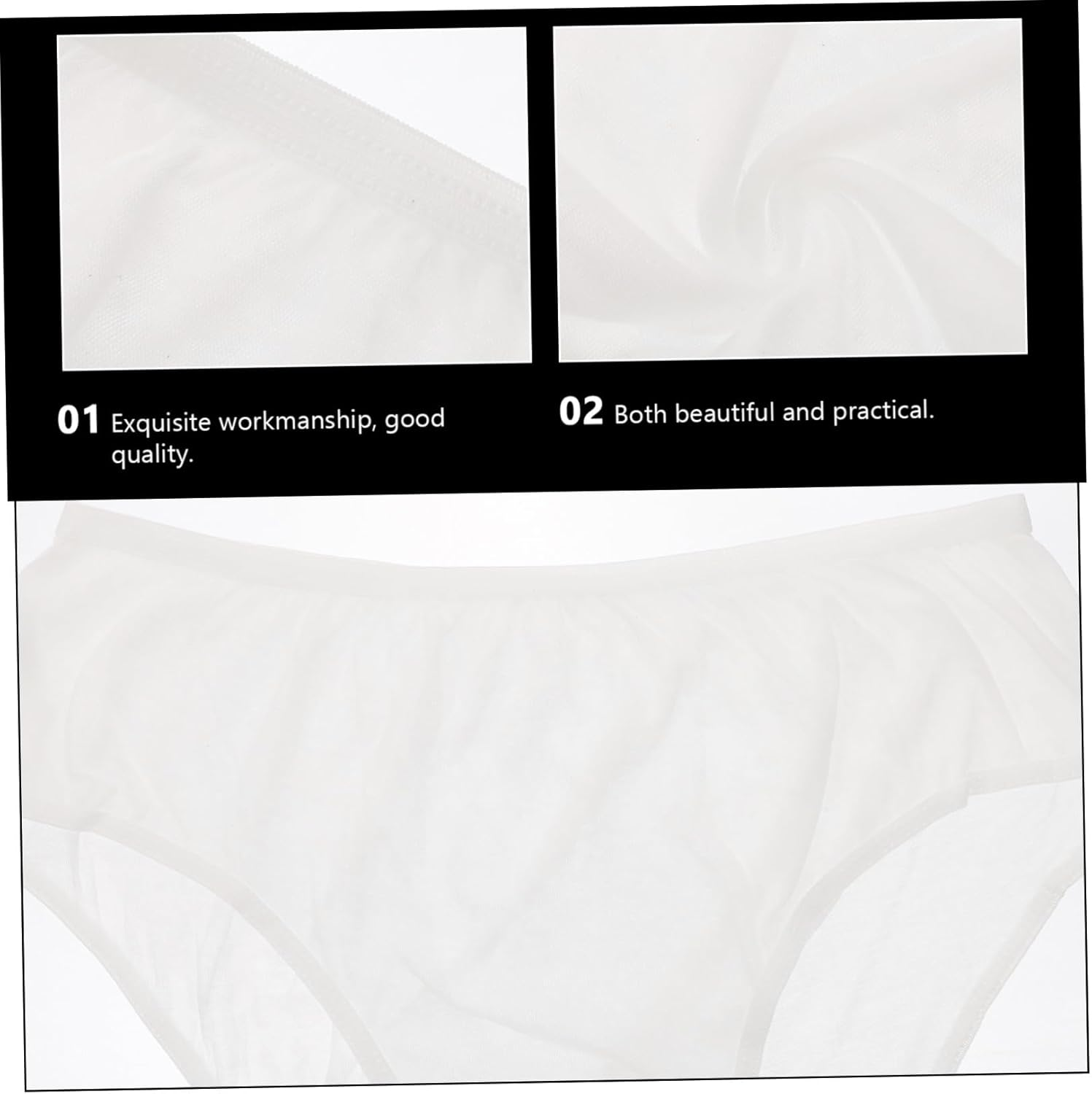4Pcs Disposable Maternity Panties Flexible Cotton Underwear for Women Postpartum Confinement White XXL Portable Breathable image number 1