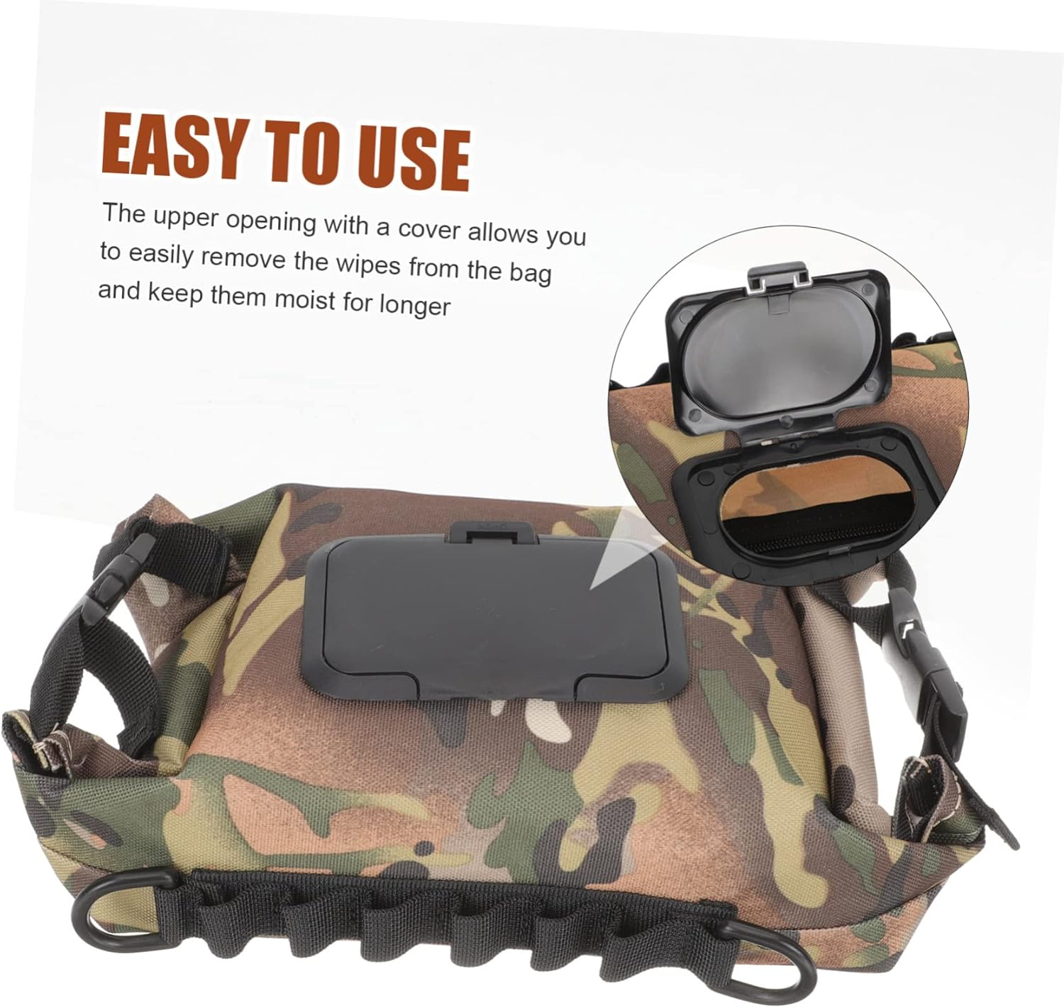 Alipis Hanging Tissue Container Camping Tissue Dispenser Napkin Storage Box for Outdoor image number 1