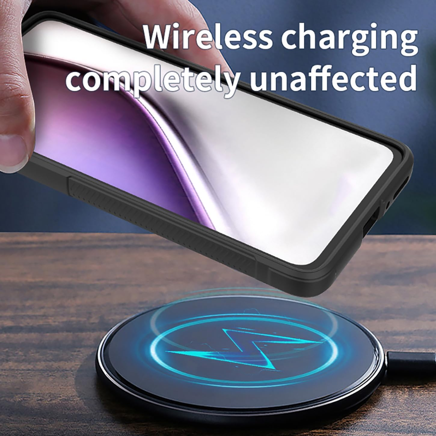 ILING Case for Xiaomi Poco M7 Pro 5G, Shockproof Wave Pattern and Airbag Design, Soft Skin Feel Silicone Protective Case, Ultra Thin Matte TPU Bumper Mobile Phone Case (Black)