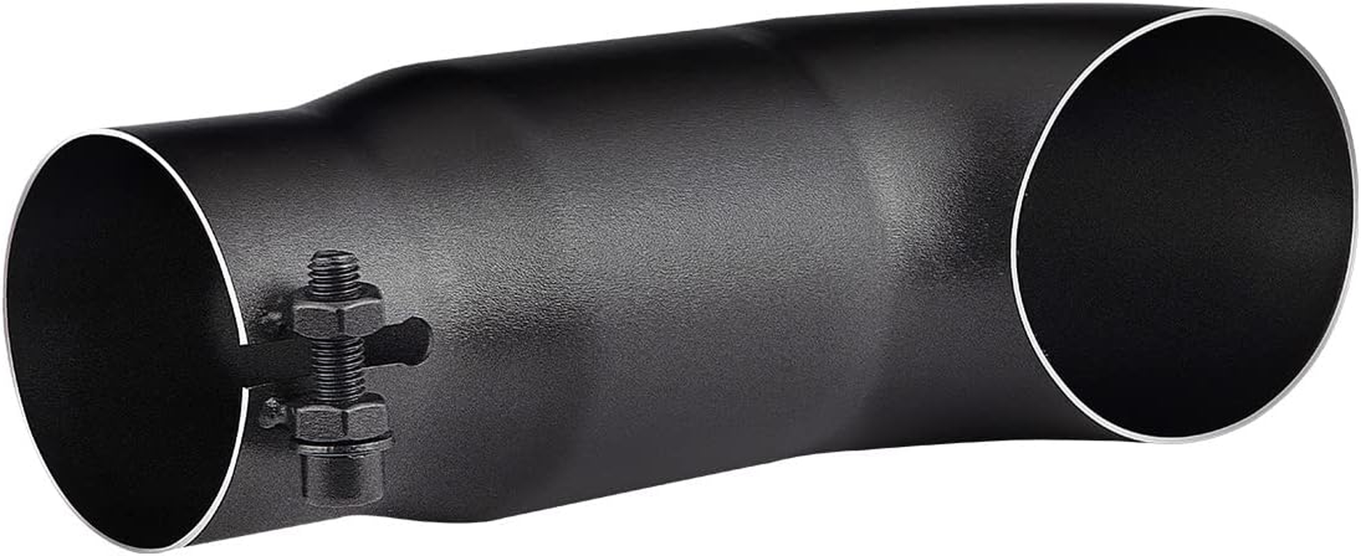 Black Exhaust Tip -2.5'' Inlet Bolt on Turn down Design - Stainless Steel Car Muffler Tips 2.5" ID X 3"OD X 9"L image number 5