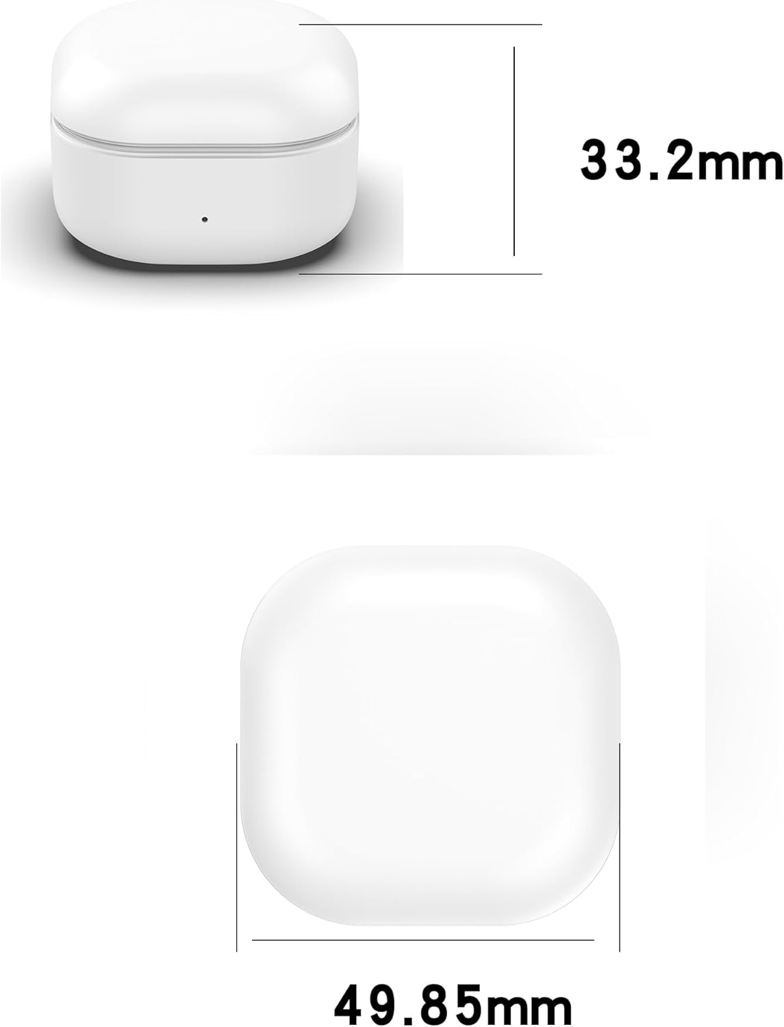 Replacement Charging Case Intended for Samsung Galaxy Buds FE R400 Charging Cradle Dock Station - with USB Cord Charger Cable(White) image number 5