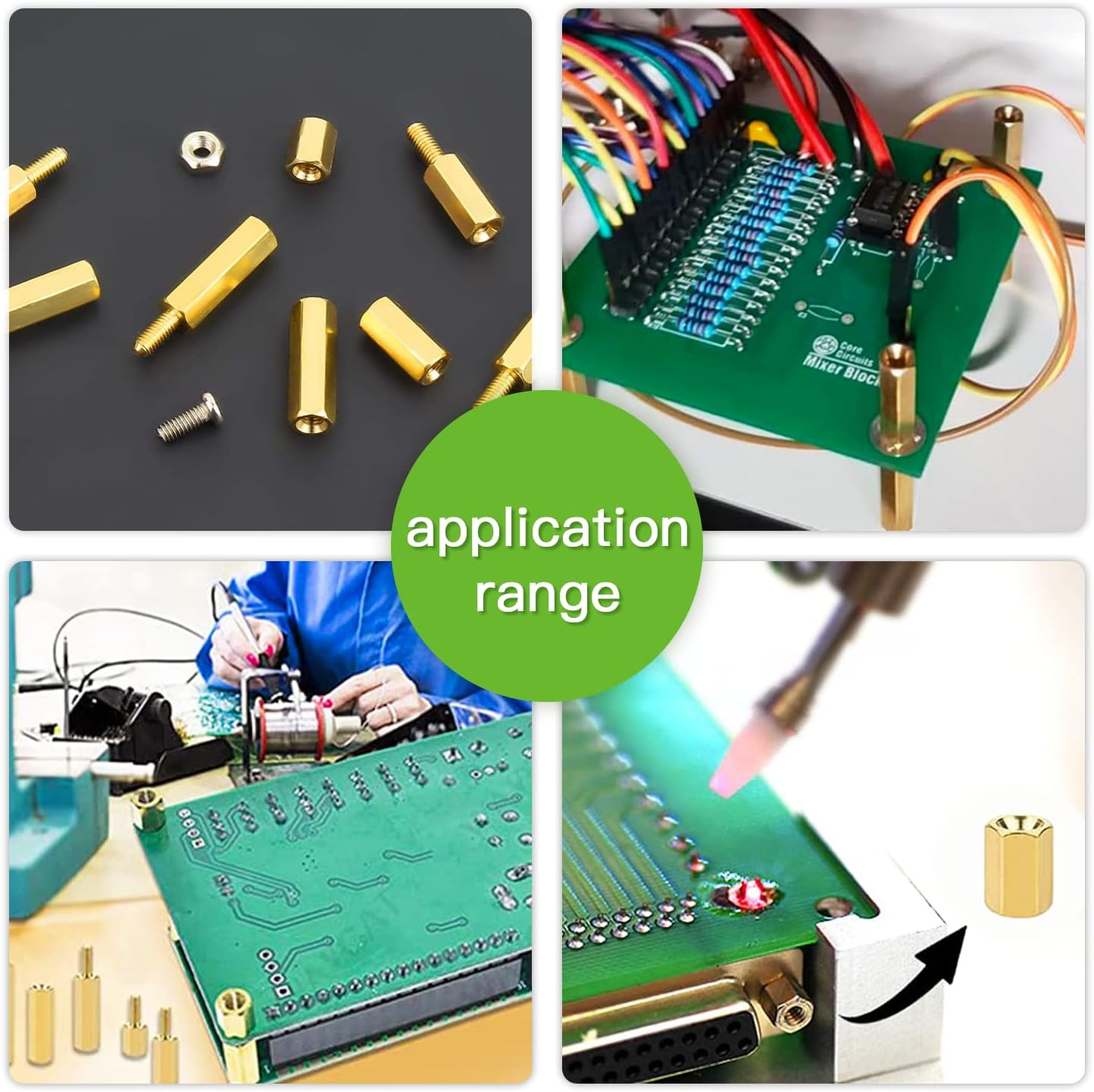 Vlookee M3 Standoff Kit 240PCS M3 Brass Male-Female Hex Brass Spacer Standoff Screw Nut Assortment Kit,Hexagon Threaded Pillar,Pcb Motherboard Circuit Board,Standoffs Mounting,With Storage Box image number 6