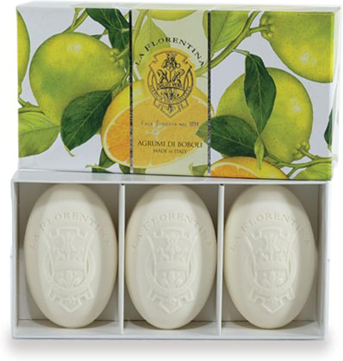La Florentina Boboli Citrus 3 Bars Soap, 150 G